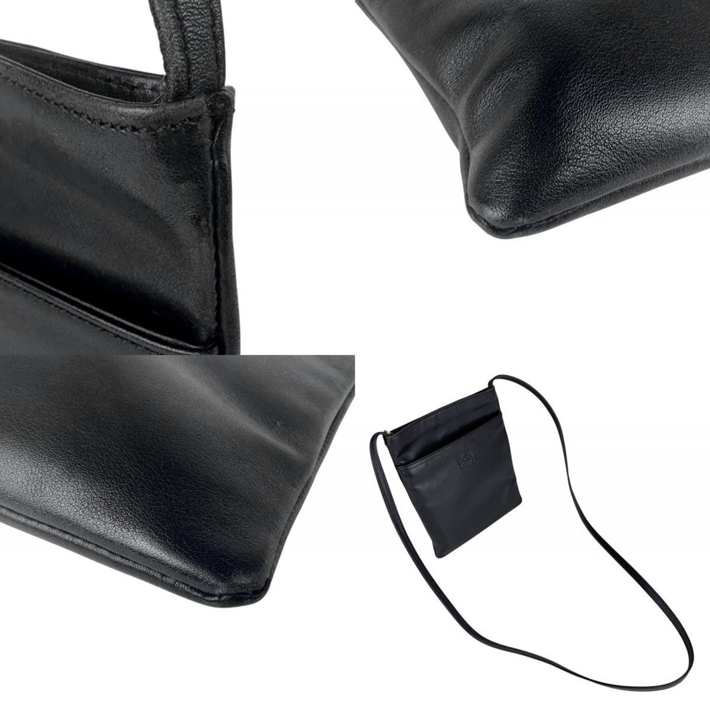 Loewe Shoulder Bag Leather Black
