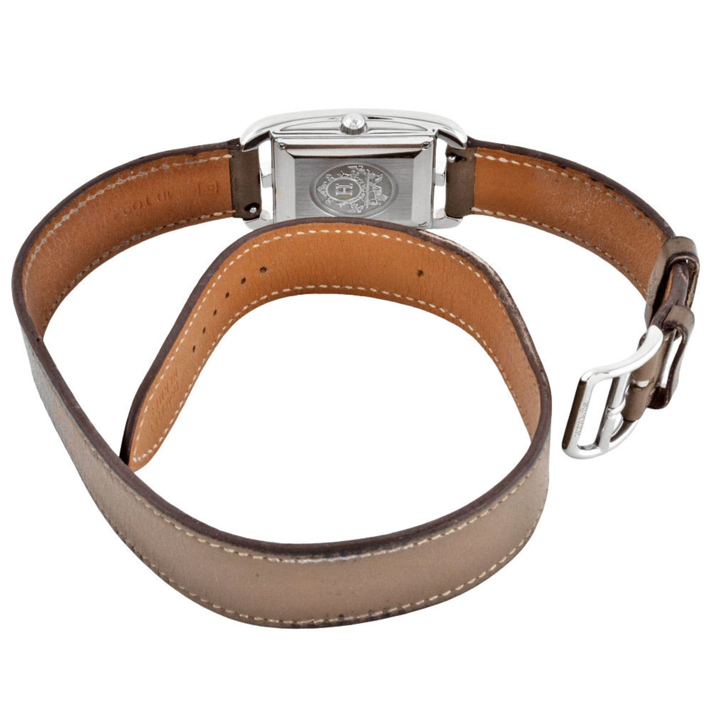 Hermes Hermes Cc1.710 Cape Cod Double Tour Wristwatch Automatic Silver Dial R Stamp