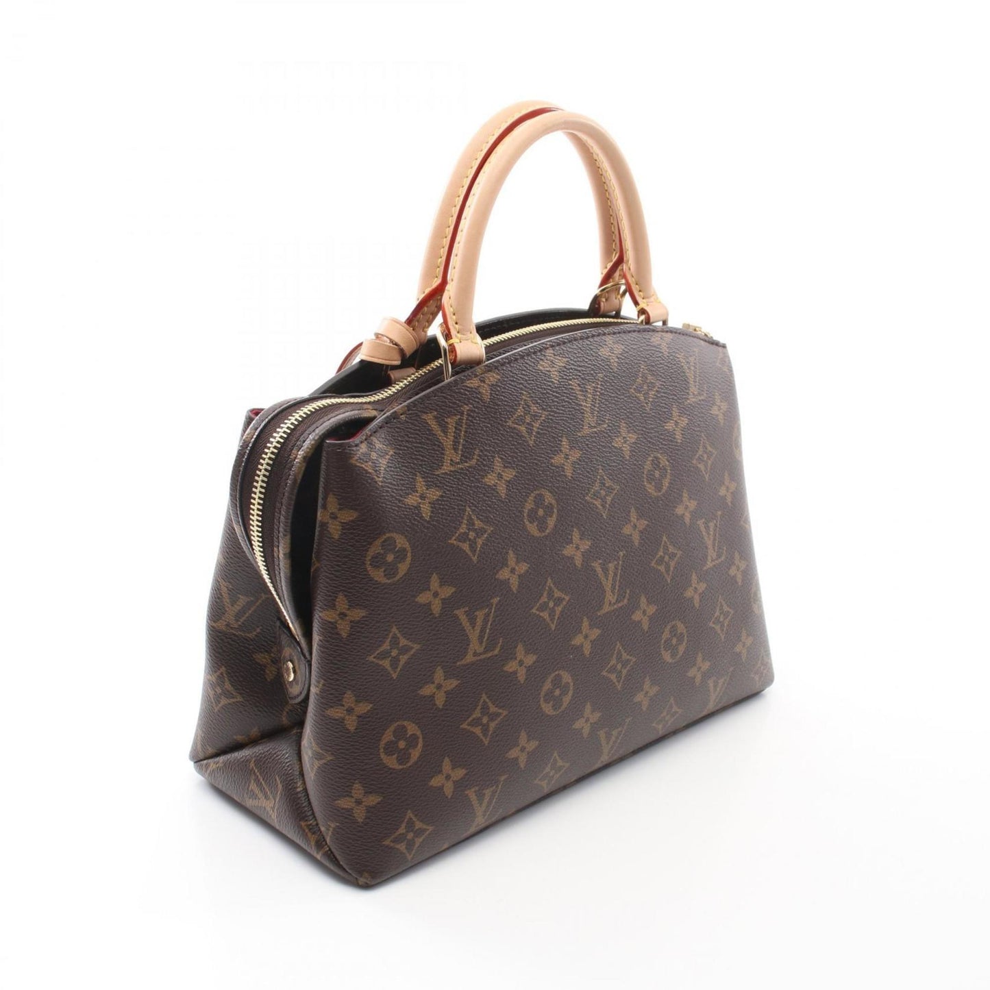 Louis Vuitton Petit Pale Pm Handbag Coated Canvas Leather Monogram