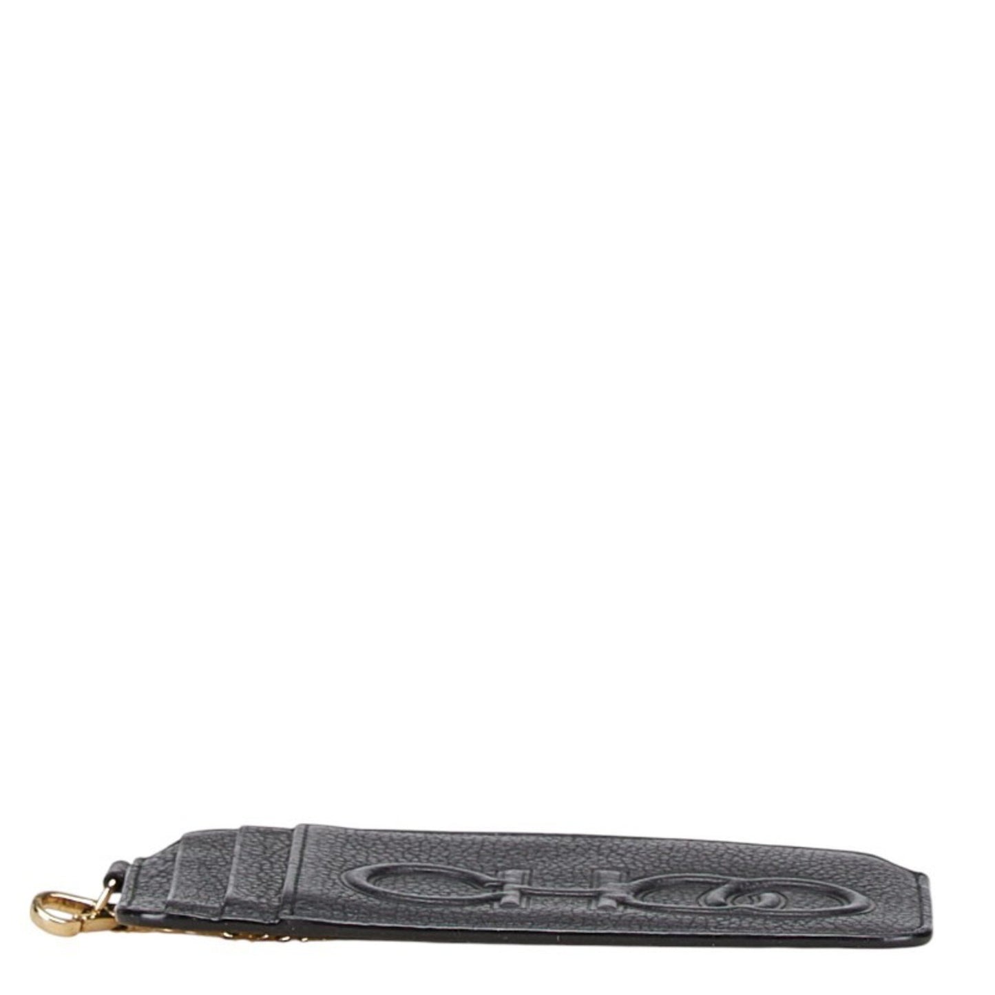 Jimmy Choo Coin Case Card Black Leather