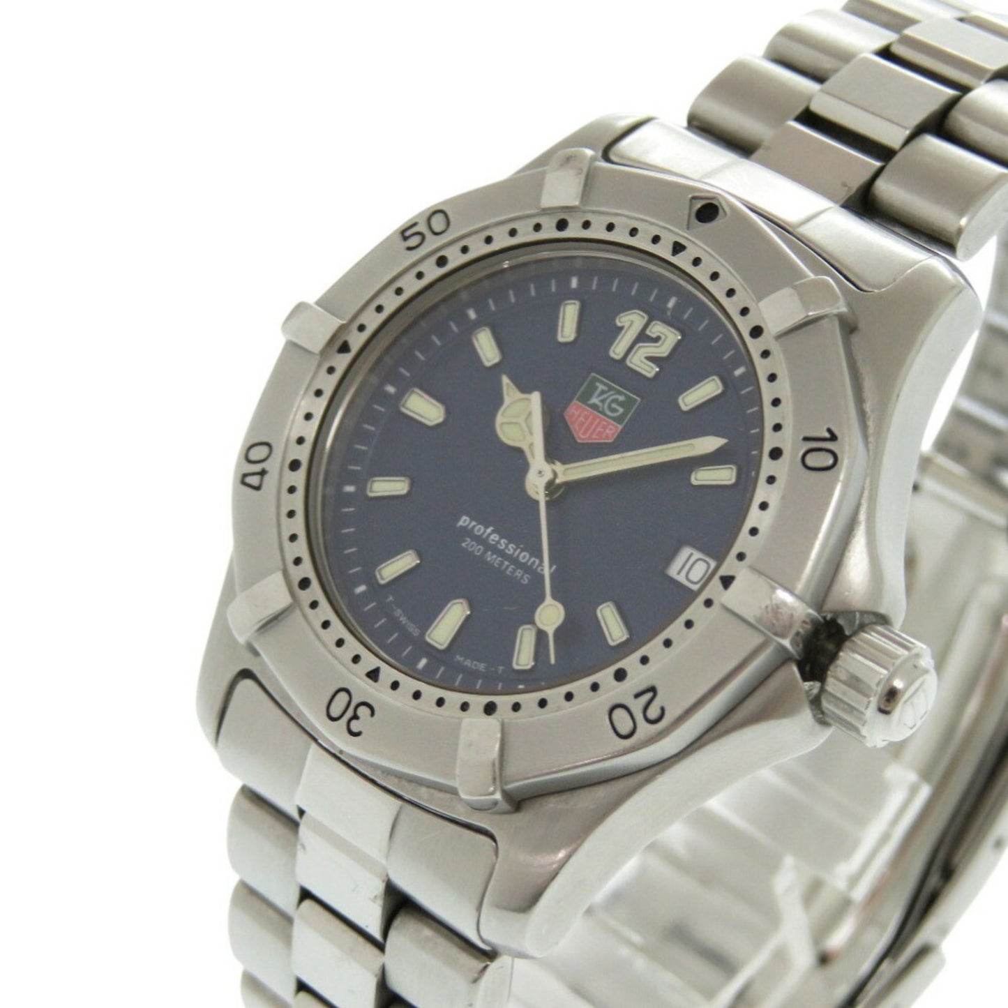 Tag Heuer Professional 200M Wk1213 Ss Blue Silver Quartz Watch 1493Tag Heuer