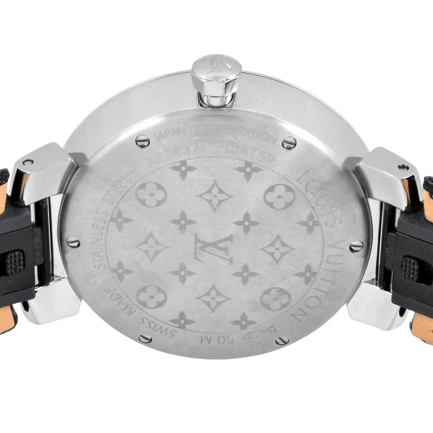 Louis Vuitton Louis Vuitton Qa159Z Tambour Mm Rainbow Watch Quartz Silver Dial Multicolor Ss