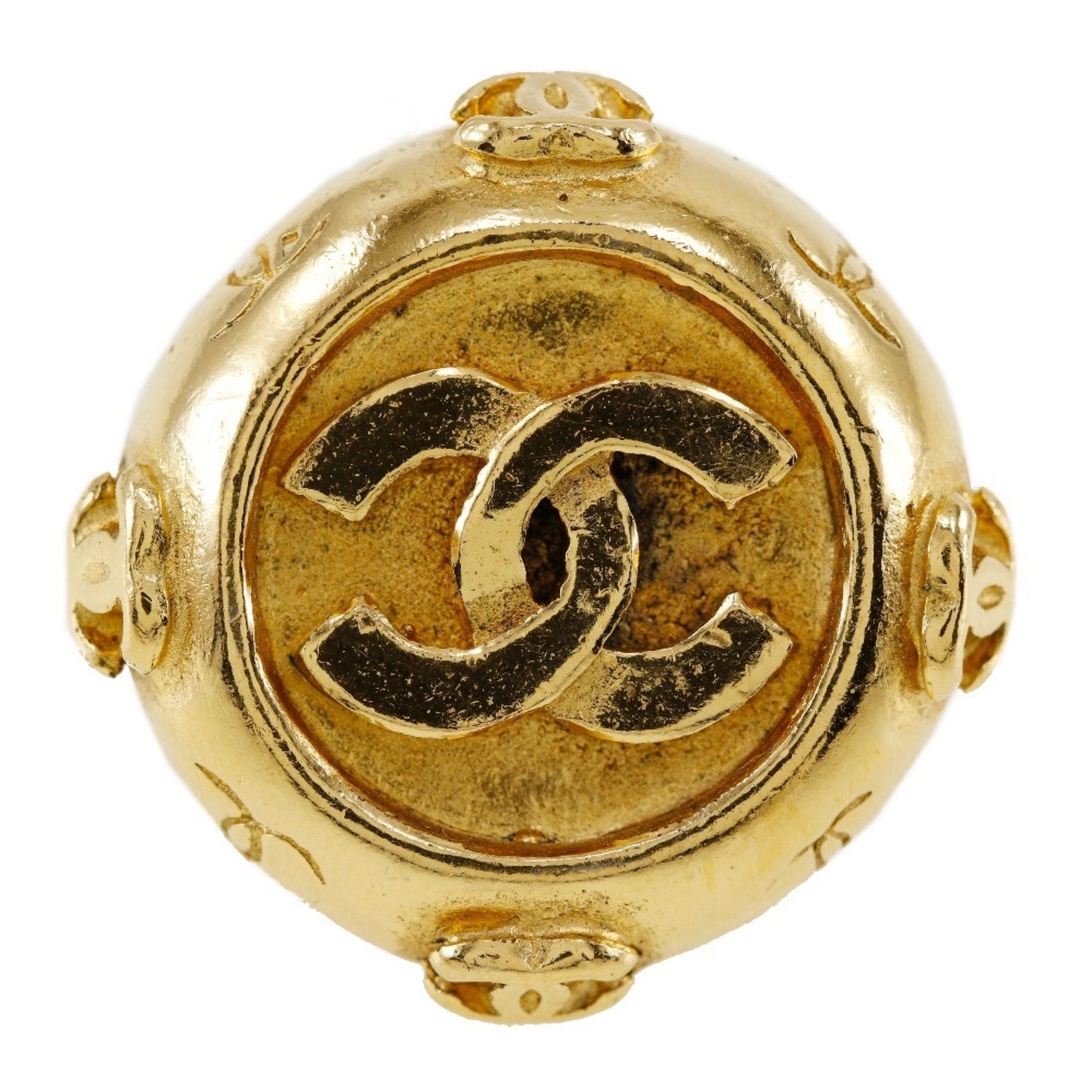 Chanel Chanel Coco Mark Earrings Gold Plated Approx. 20.7G Coco