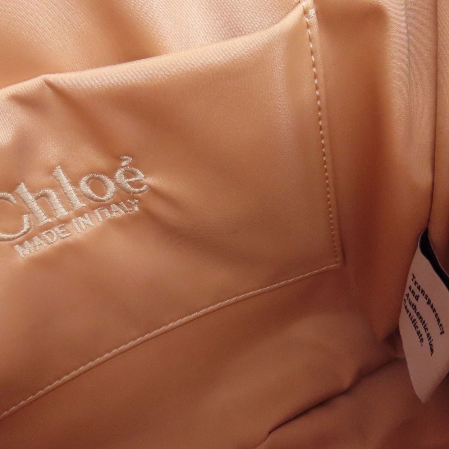 Chlo Chloe Woody Tote 2-Way Handbag Nylon Material