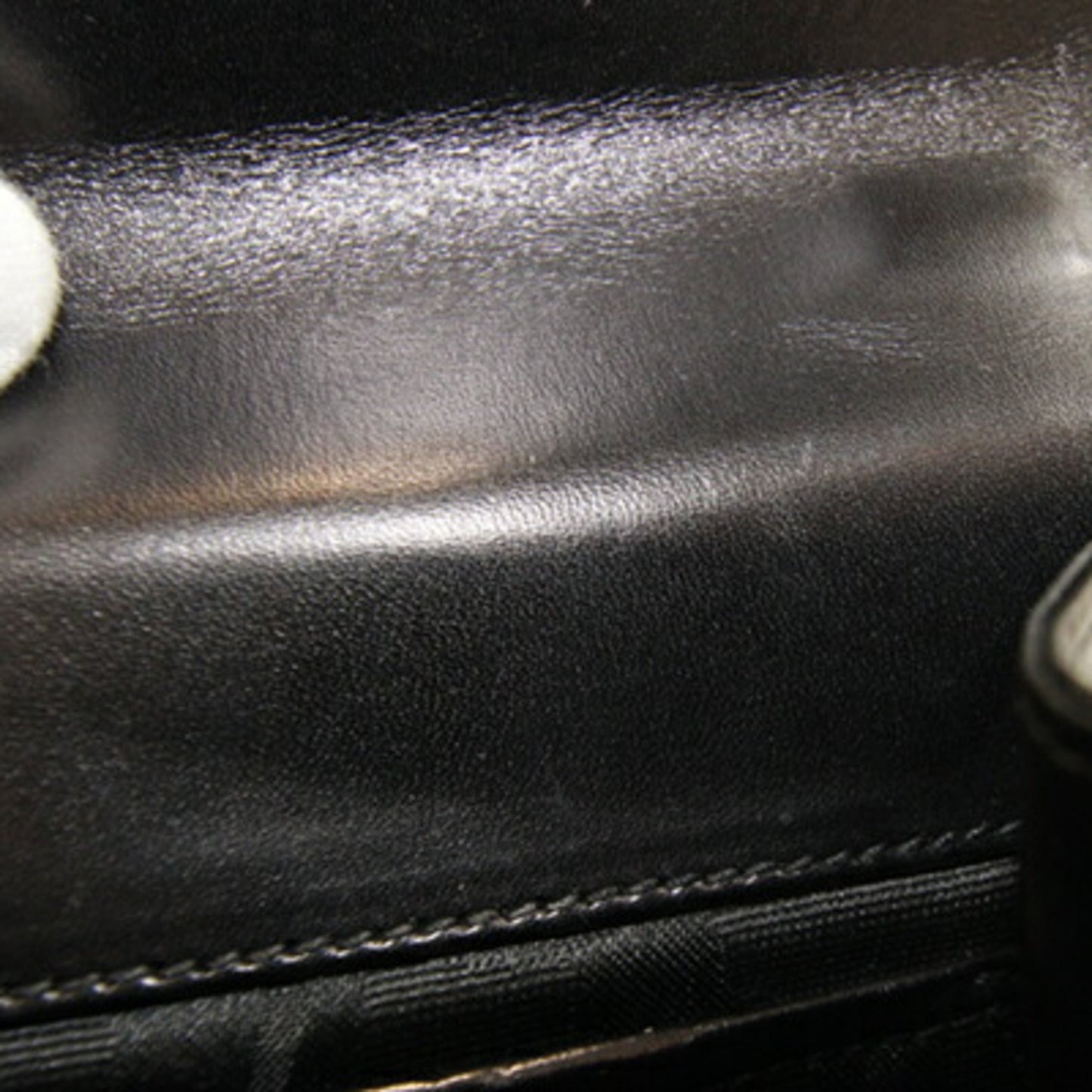 Salvatore Ferragamo Gancini Shoulder Bag 2147 97 Black Leather Pochette