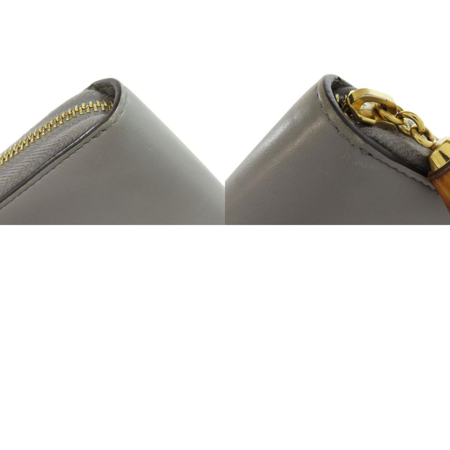 Gucci 453158 Bamboo Long Wallet Leather