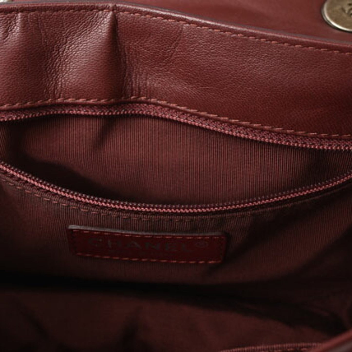 Chanel Chain Shoulder Bag Chanel Saddle Lambskin Matelasse/Quilted Bordeaux