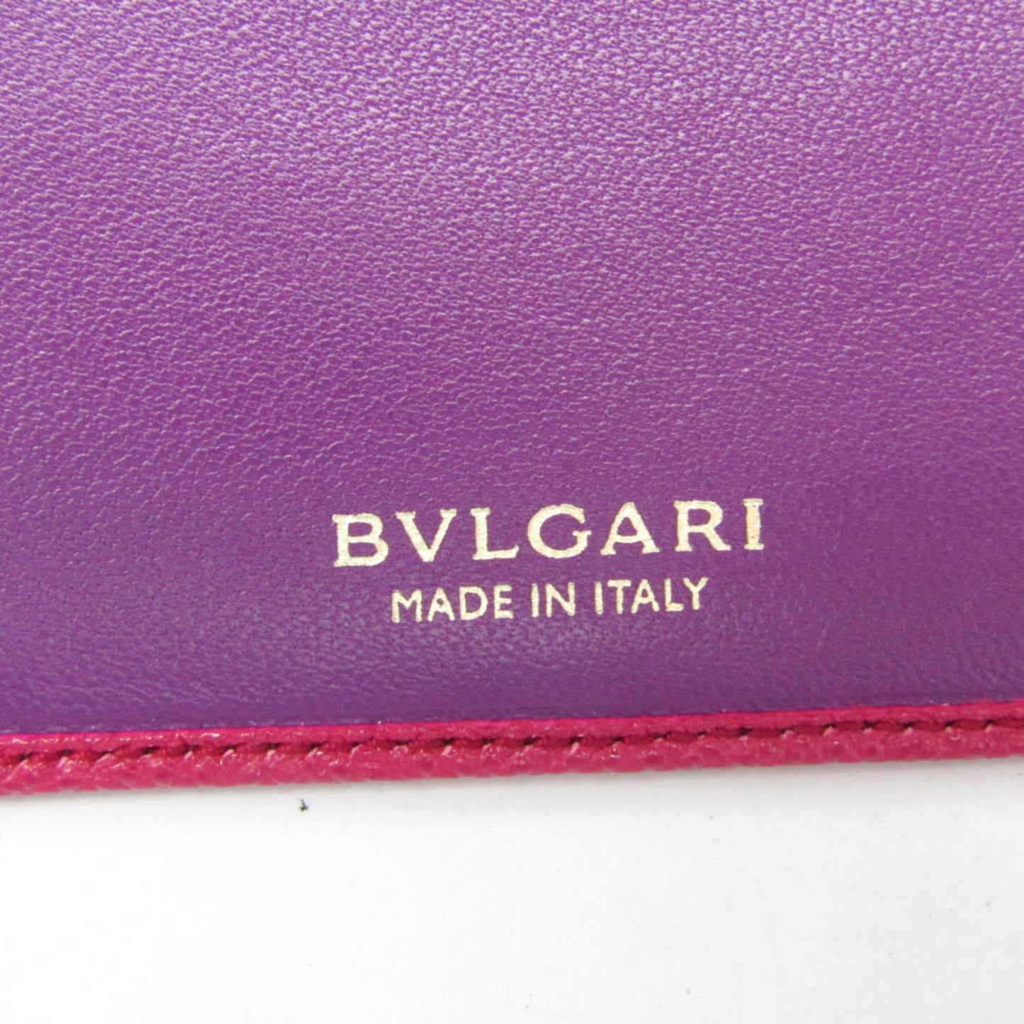 Bvlgari Bvlgari Bvlgari 287264 Leather Card Case Pink
