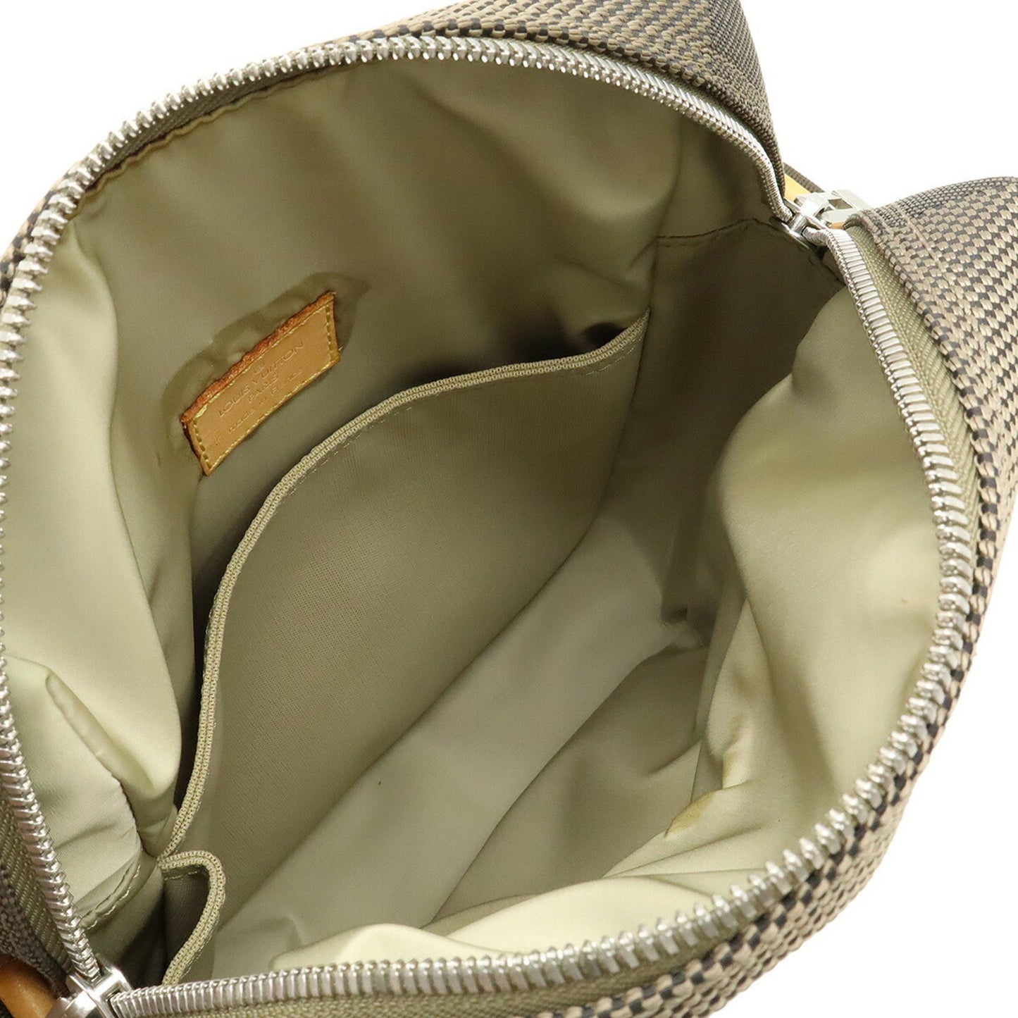Louis Vuitton Damier Geant Citadan Shoulder Bag Canvas Tail Khaki M93040