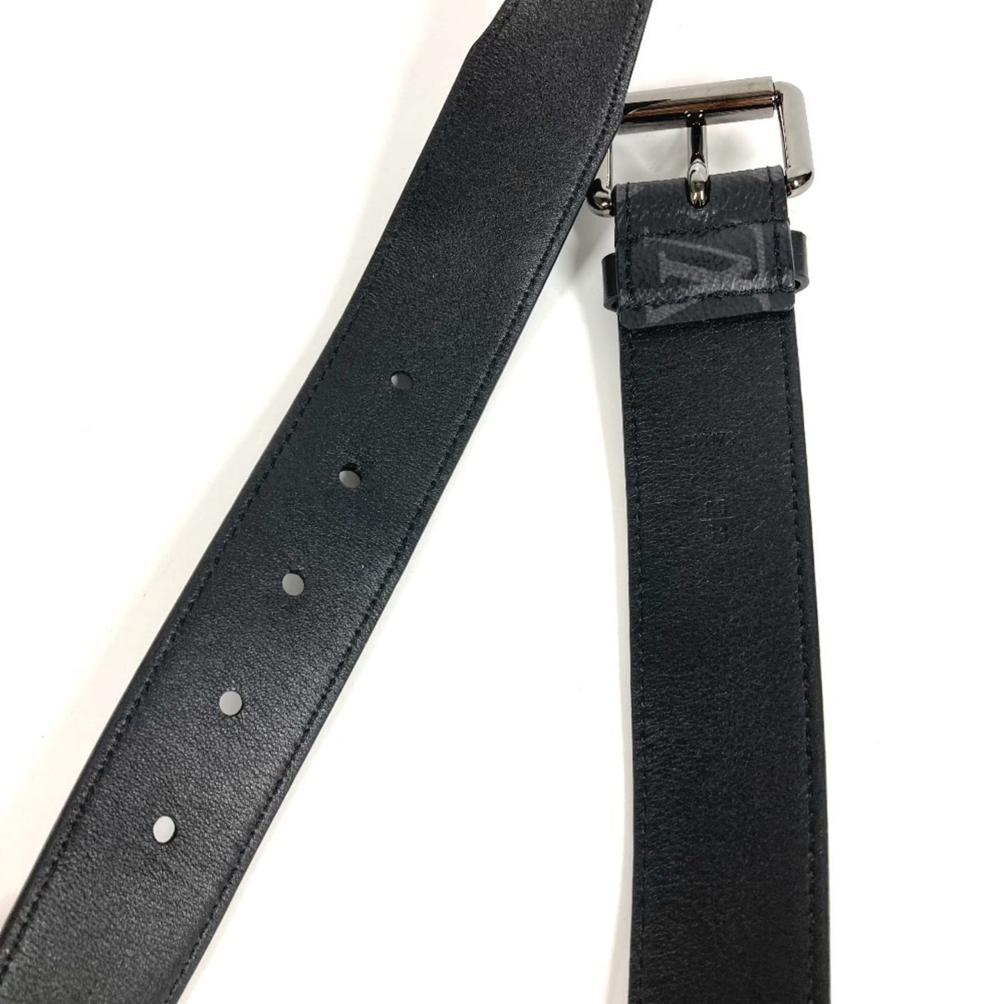 Louis Vuitton M0179V Monogram Eclipse Santur Signature Chain 35Mm Belt In Canvas