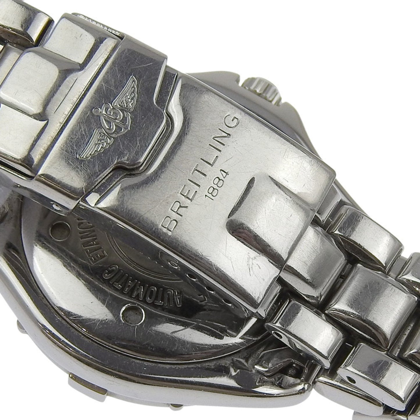 Breitling Colt Watch A17035 Stainless Steel Automatic Analog Display Black Dial