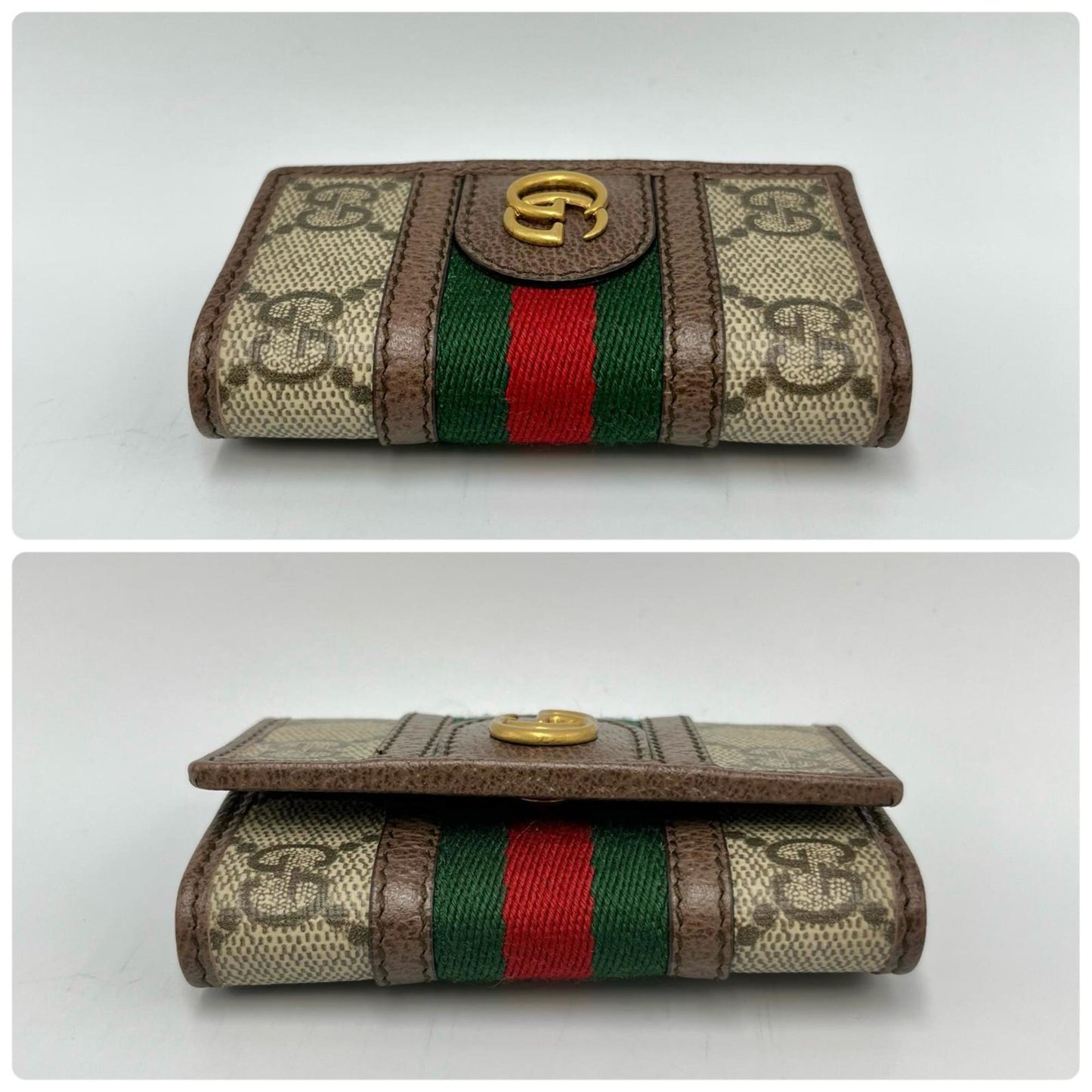Gucci Gg Marmont 6-Ring Key Case In Supreme Canvas