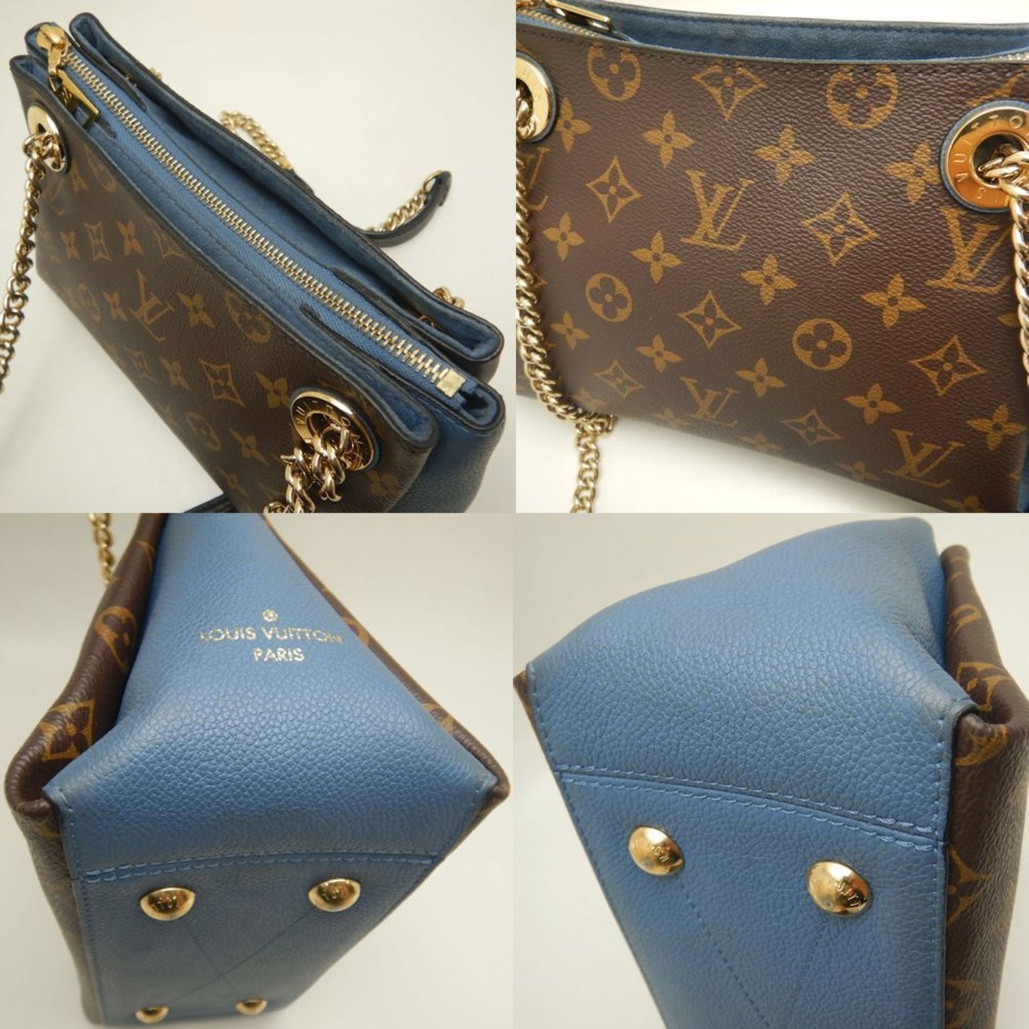 Louis Vuitton Monogram Surenne Bb M44299 Shoulder Bag Brown/Blue