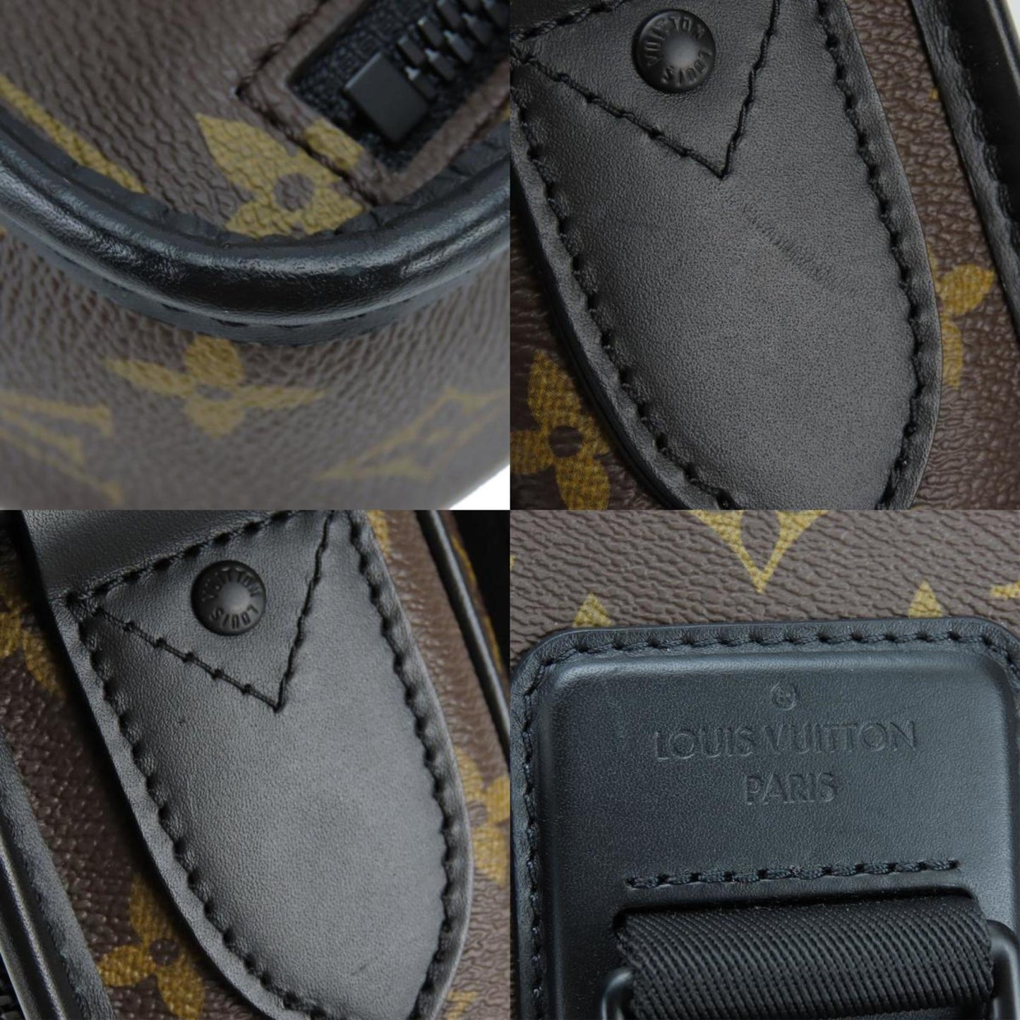 Louis Vuitton Shoulder Bag Archie M46442 Monogram Macassar Brown Black