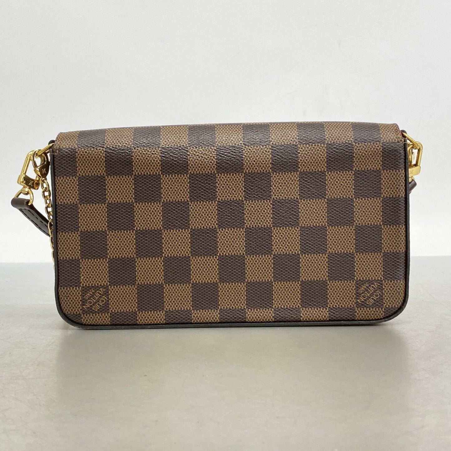 Louis Vuitton Damier Pochette Felicie Shoulder Wallet N40492 Ebene