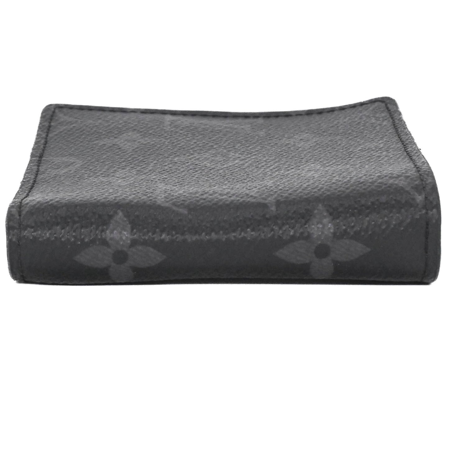 Louis Vuitton Monogram Eclipse Portefeuille Pans M62480 Compact Wallet In Black