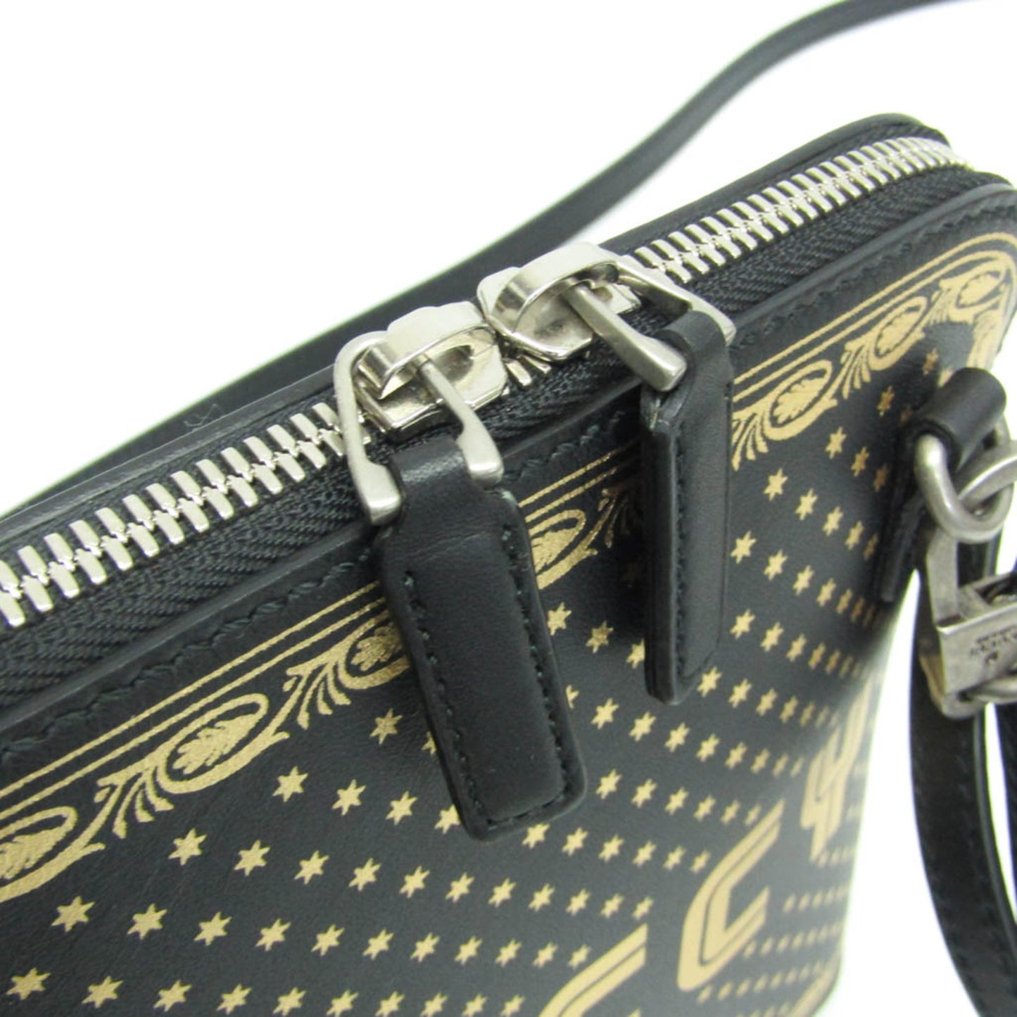 Gucci Guccy Print 511189 Women'S Leather Shoulder Bag Black