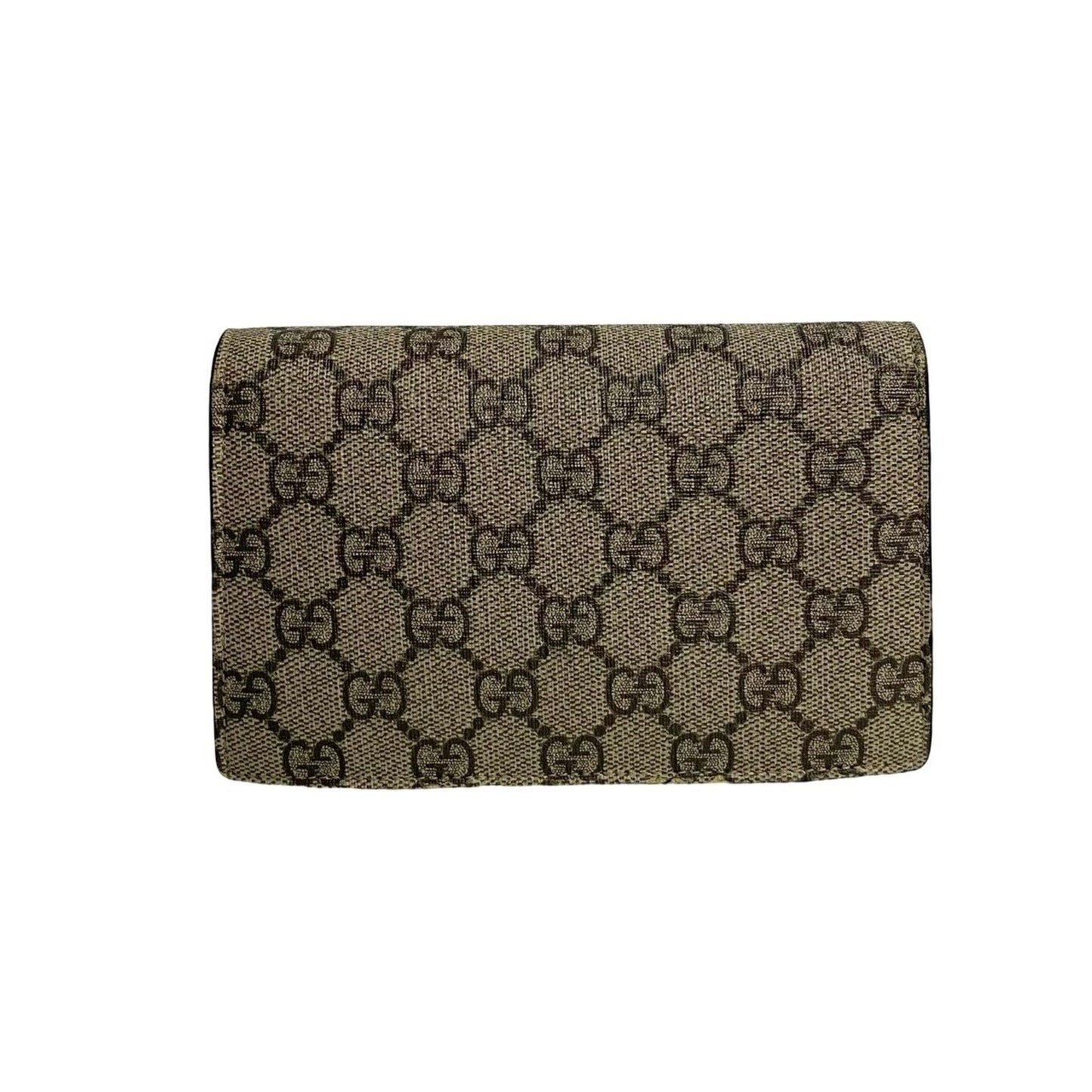 Gucci Dionysus Super Mini Bag Gg Supreme Leather Chain Shoulder Brown 27839