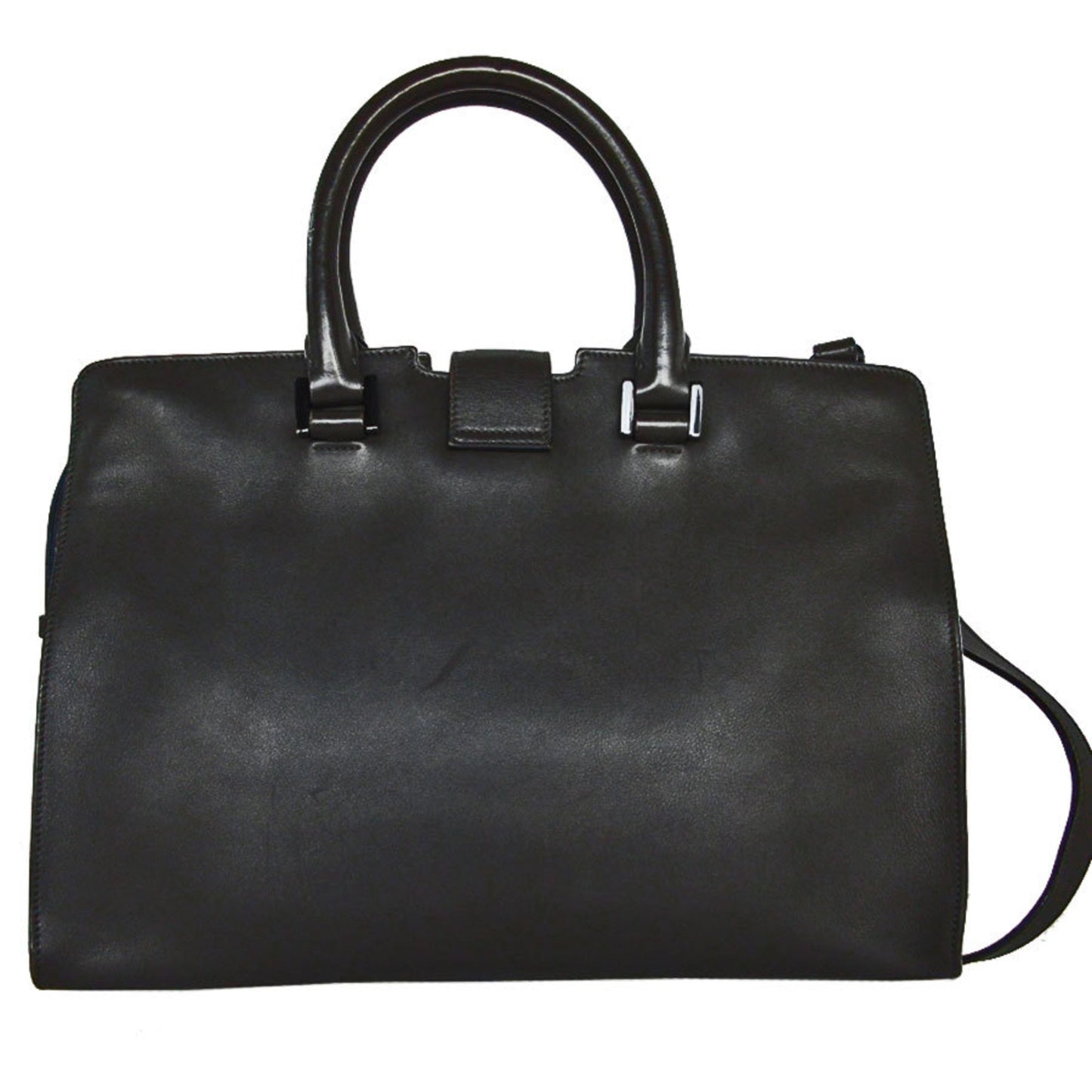 Saint Laurent Saint Laurent Handbag Shoulder Bag Baby Cabas Leather Grey