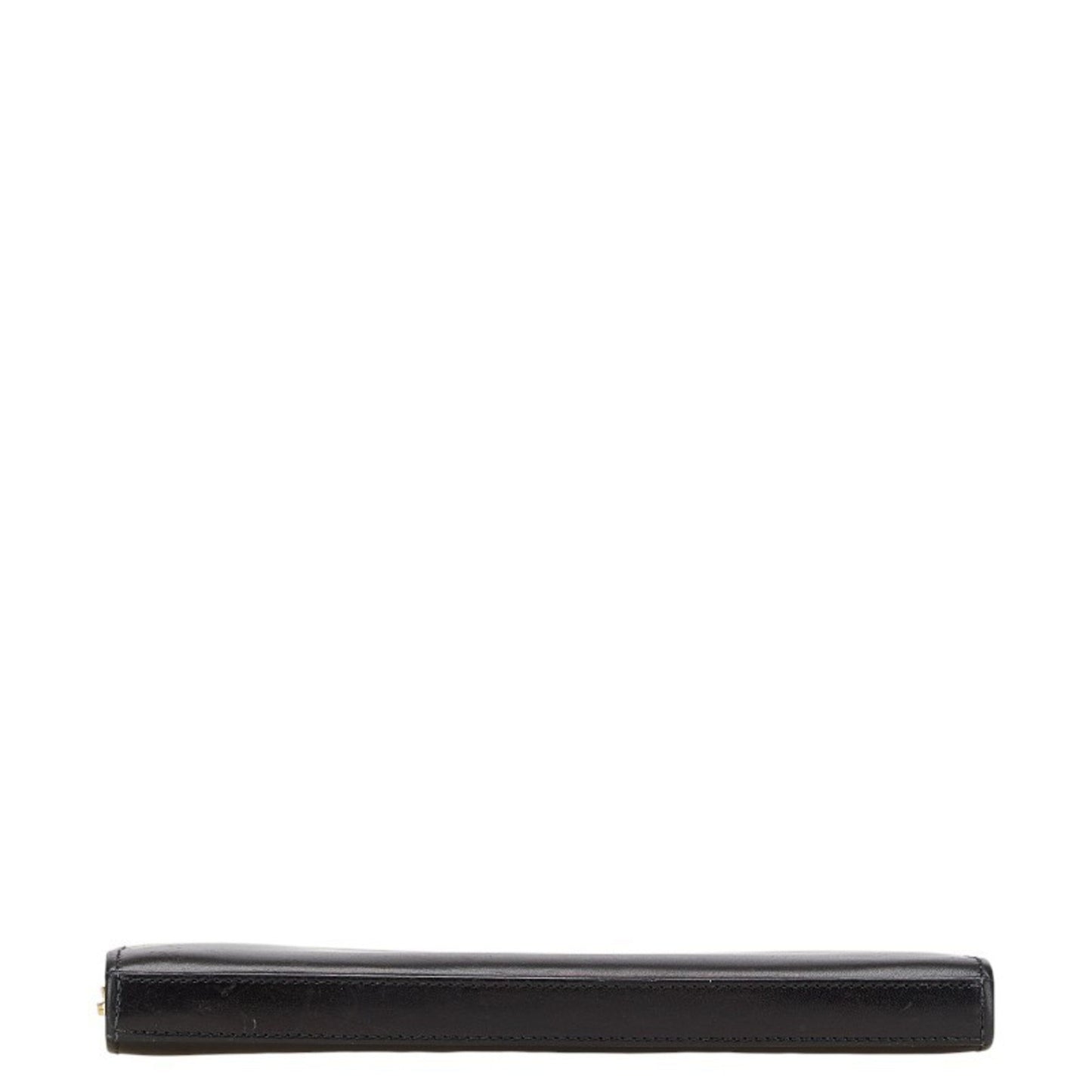 Saint Laurent Round Zip Long Wallet 326599 Black Leather