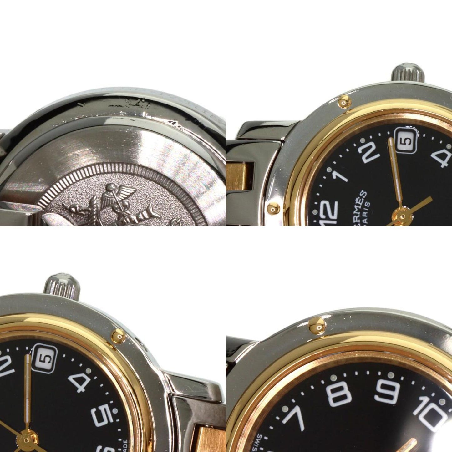 Hermes Clipper Watch Stainless Steel Ssxgp