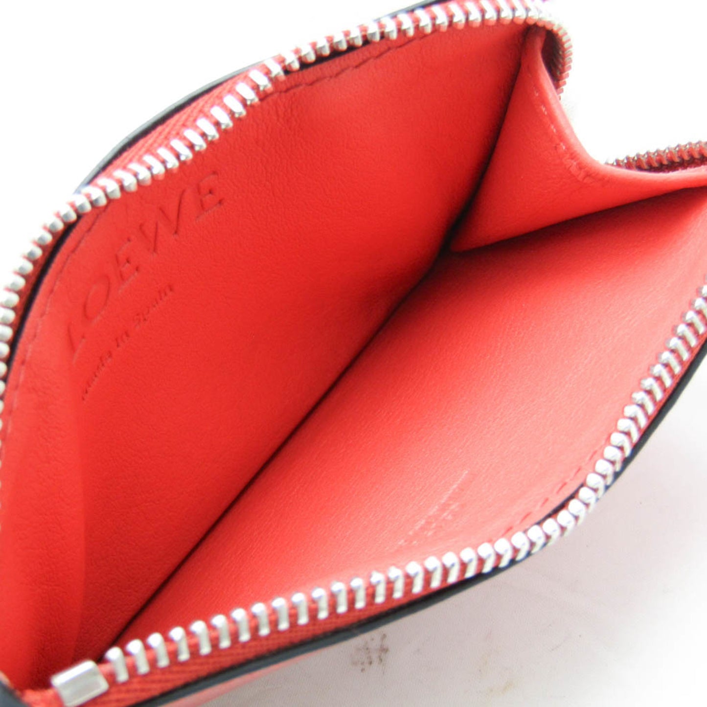 Loewe Anagram Fragment Case Leather Card Case Pink