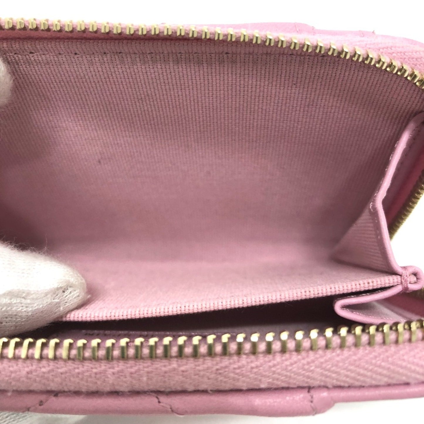 Chanel Cc Mark Cc Wallet/Wallet Coin Purse Pink Silvergoldhardware