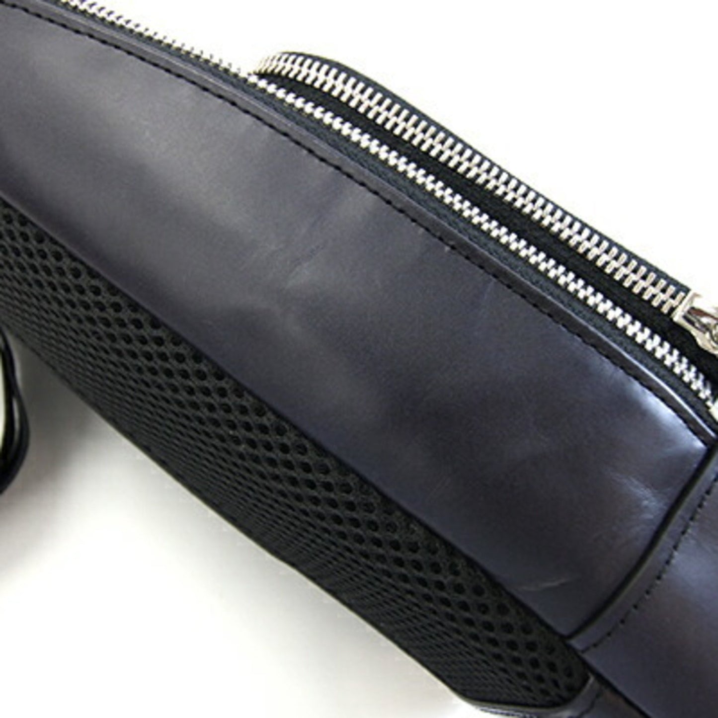 Takeo Kikuchi Body Bag 070 02340 Dark Navy Black Leather