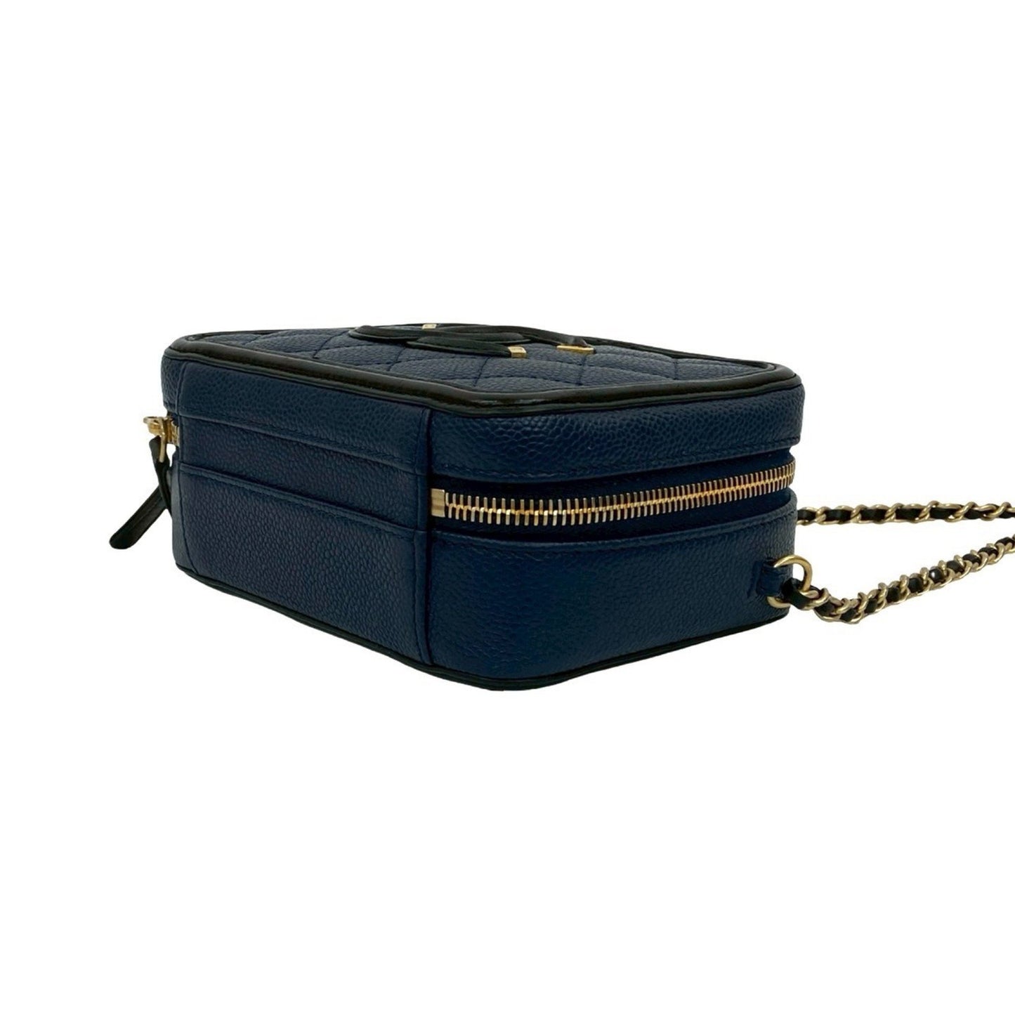 Chanel Cc Filigree Matelasse Coco Caviar Skin 2-Way Handbag/Shoulder Bag 25727