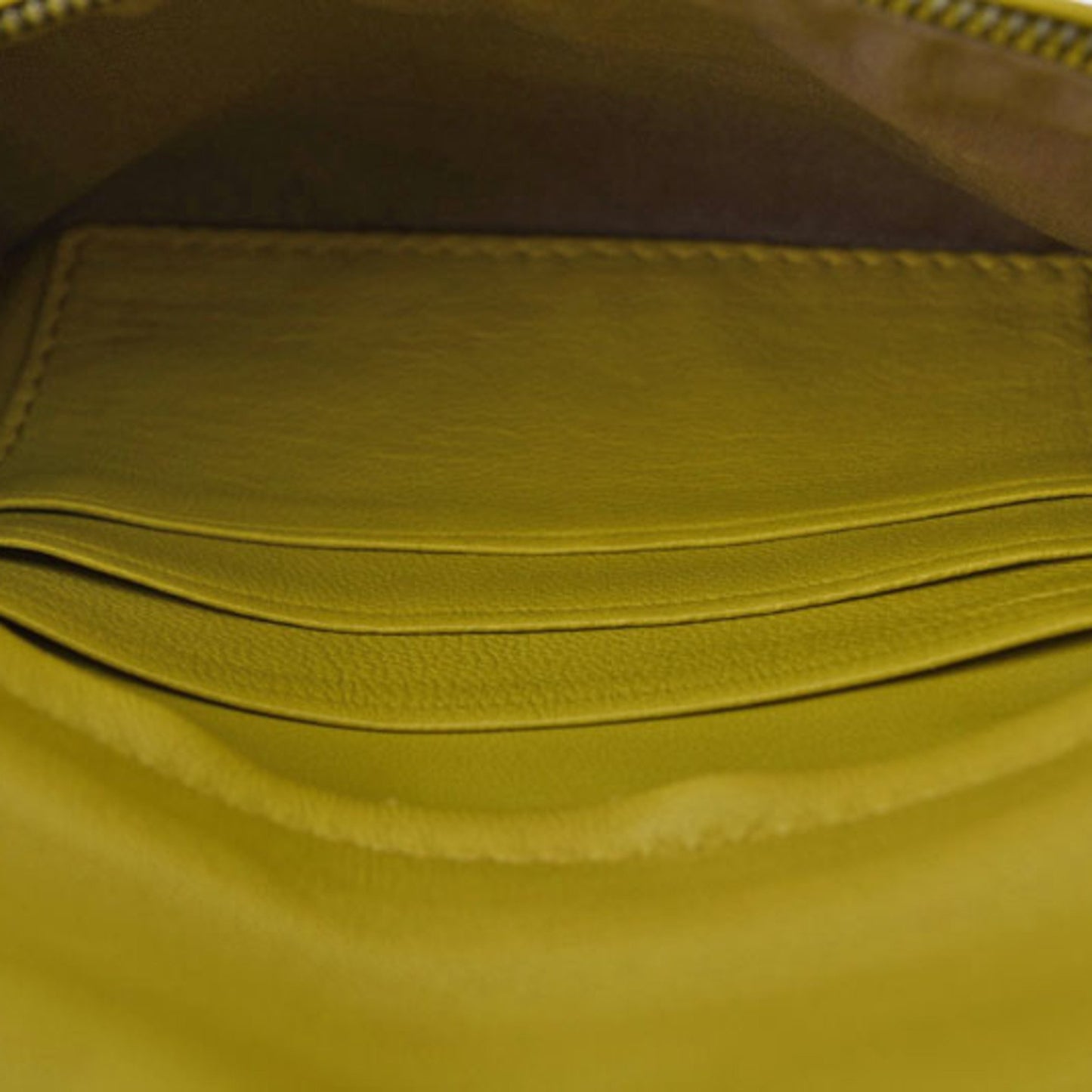 Bottega Veneta 2-Way Shoulder Bag/Clutch Bag In Mustard