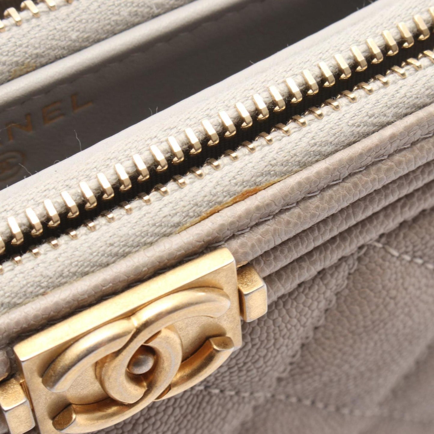 Chanel Boy Chanel Shoulder Bag In Grained Calfskin Leather