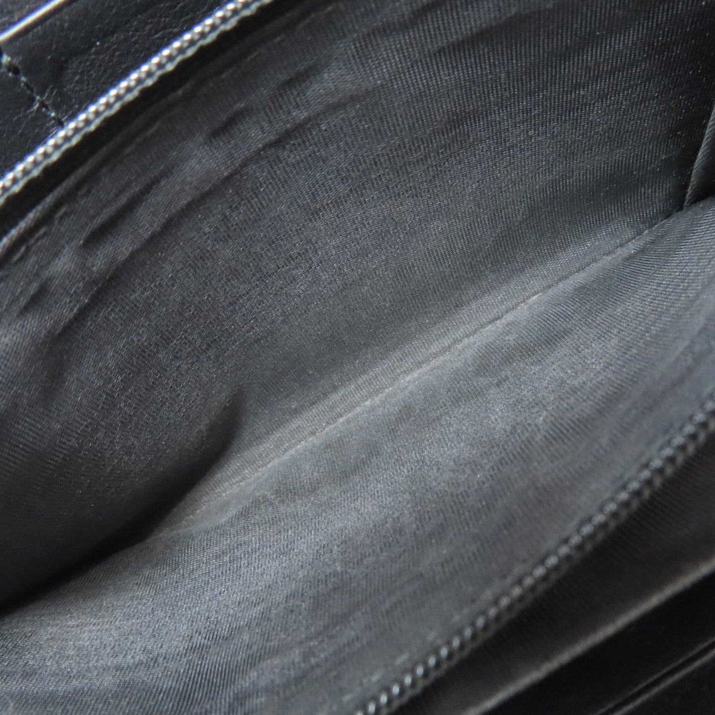 Gucci 453158 Nimfair Round Zipper Bamboo Long Wallet In Calfskin