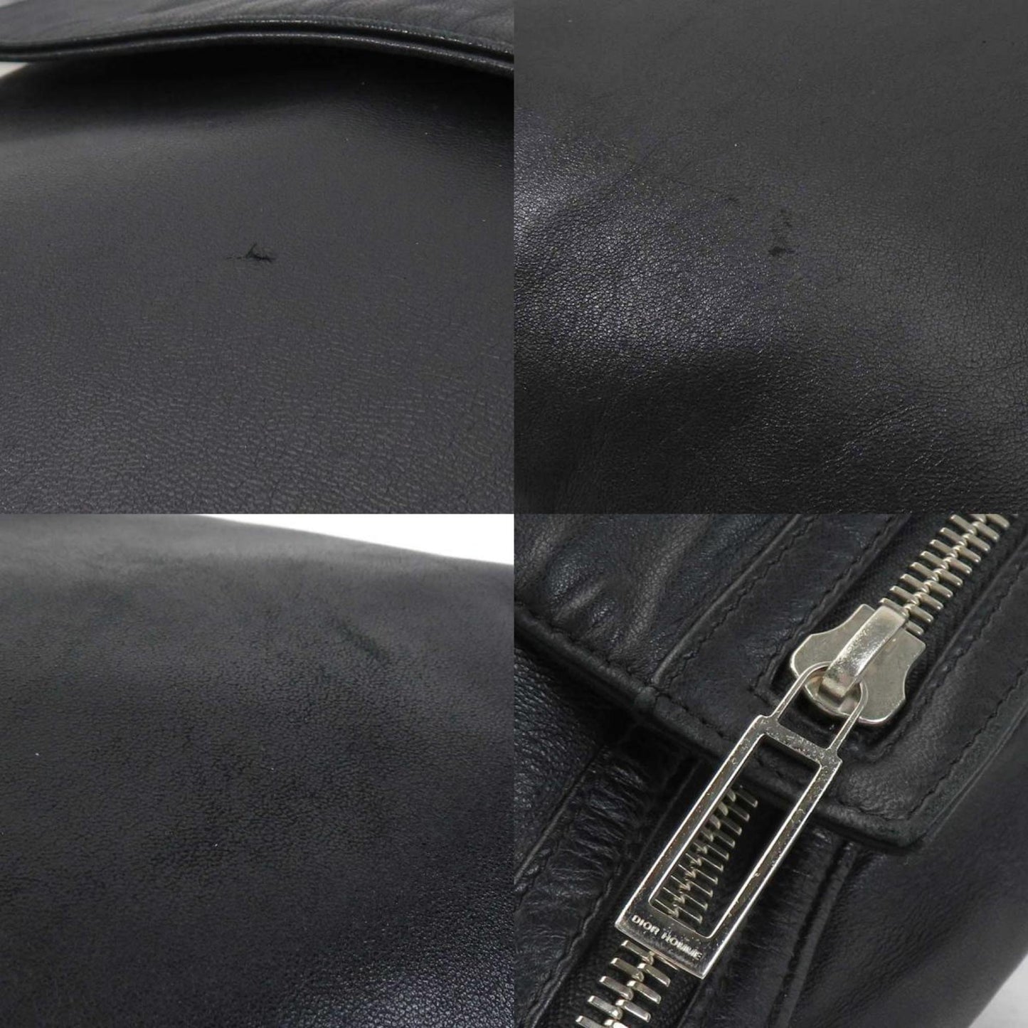 Dior Homme Shoulder Bag Leather Black