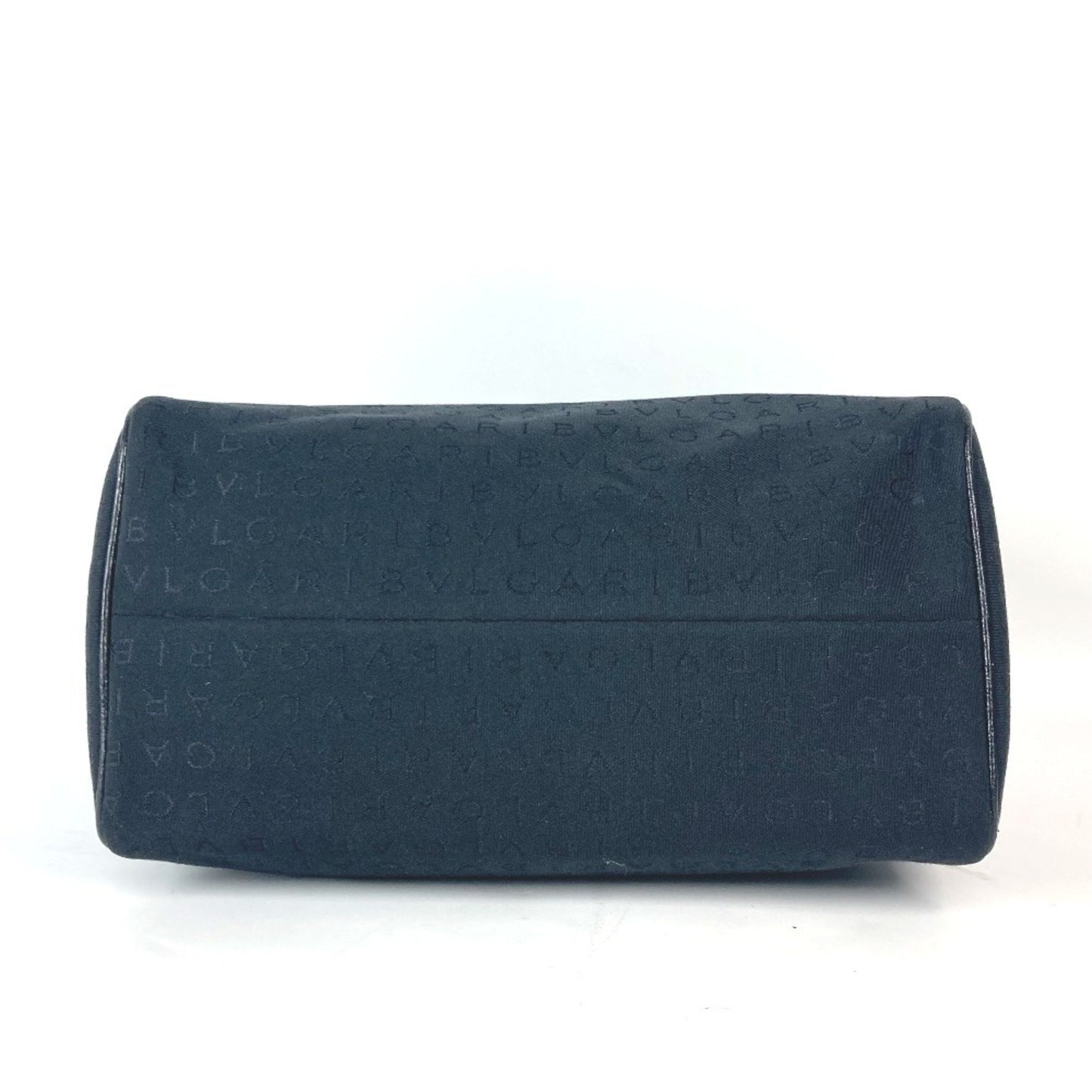 Bvlgari Bvlgari Mania Boston Bag Handbag Canvas Leather