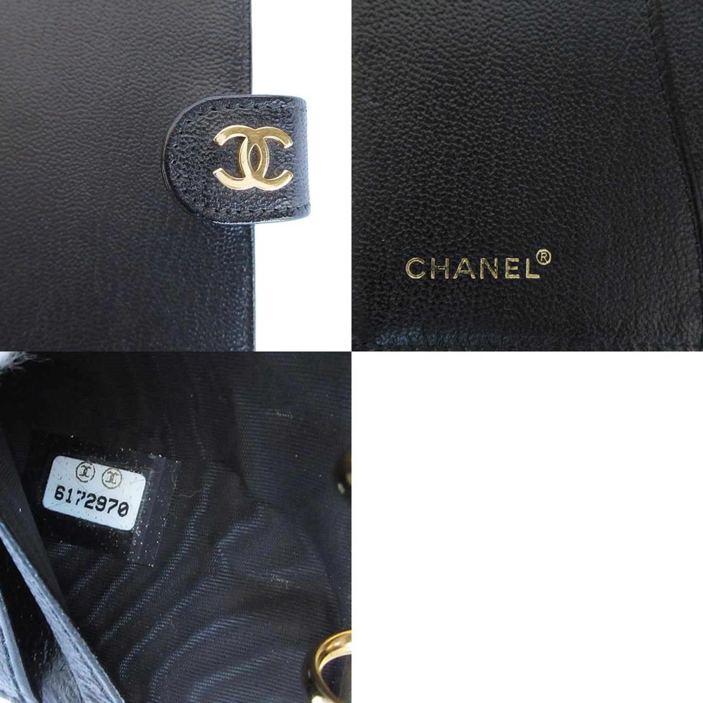 Chanel Coco Mark Leather Notebook Cover