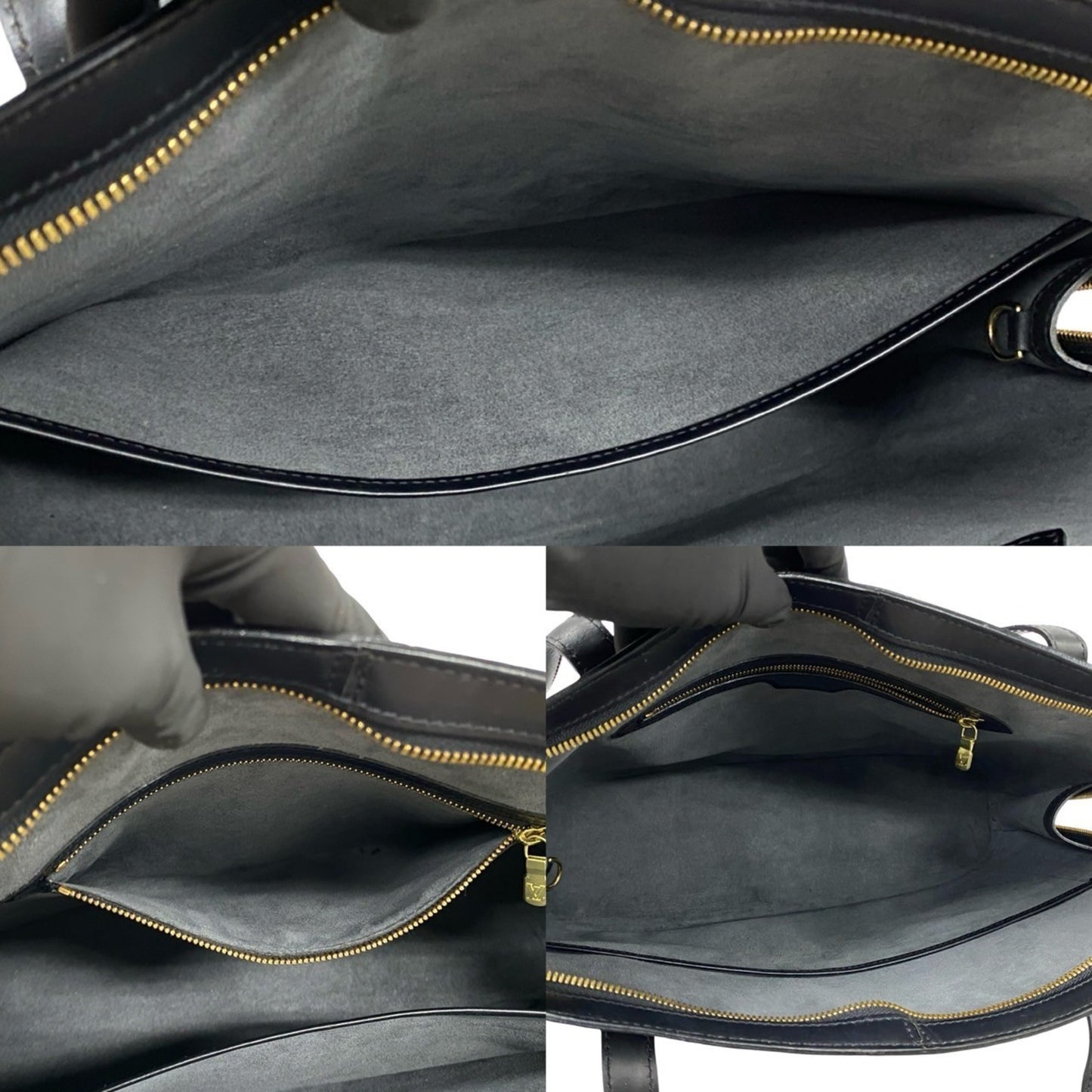 Louis Vuitton Epi Leather Lussac Tote Bag/Handbag In Black/Noir
