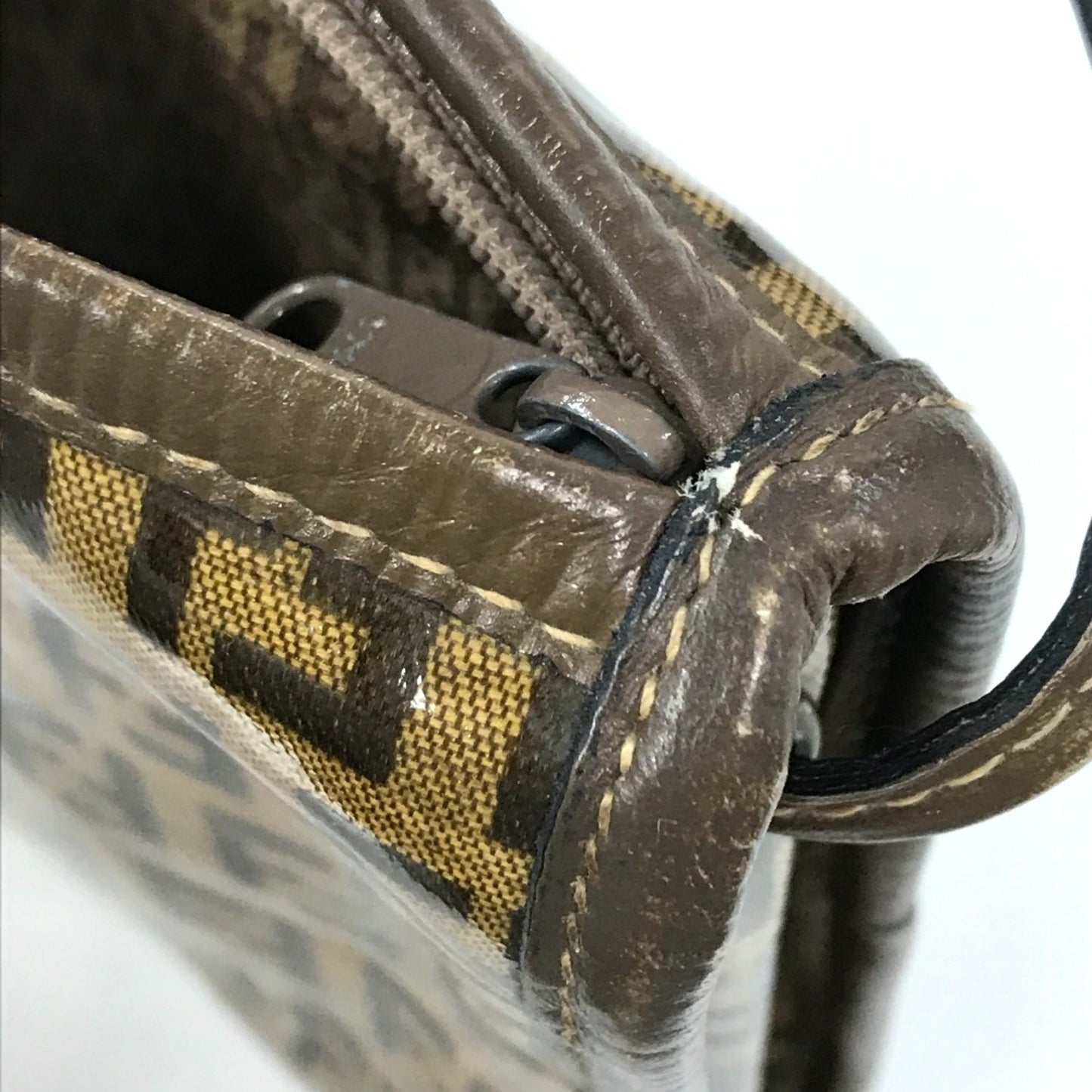Fendi Crossbody Bag Pochette One Shoulder Shoulder Bag Brown Brown