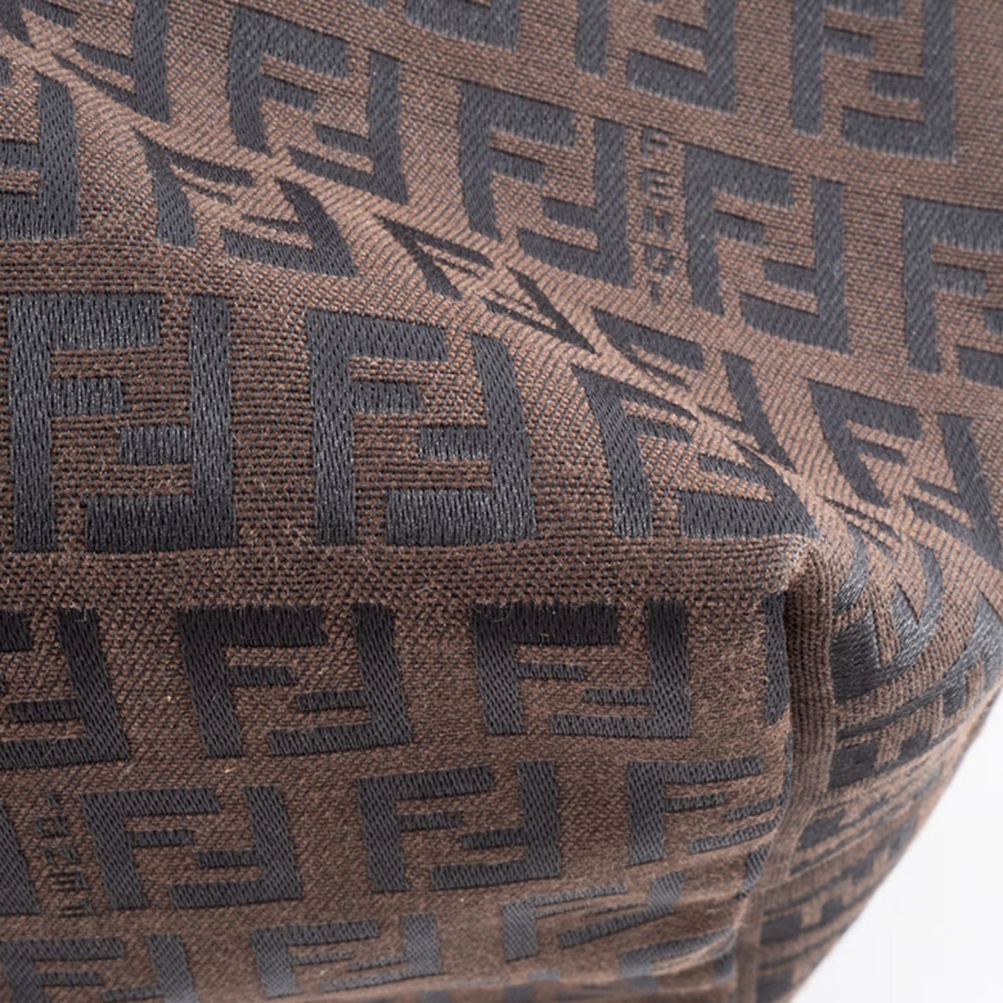 Fendi Zucca Tote Bag 8Bh005 Canvas/Leather Brown