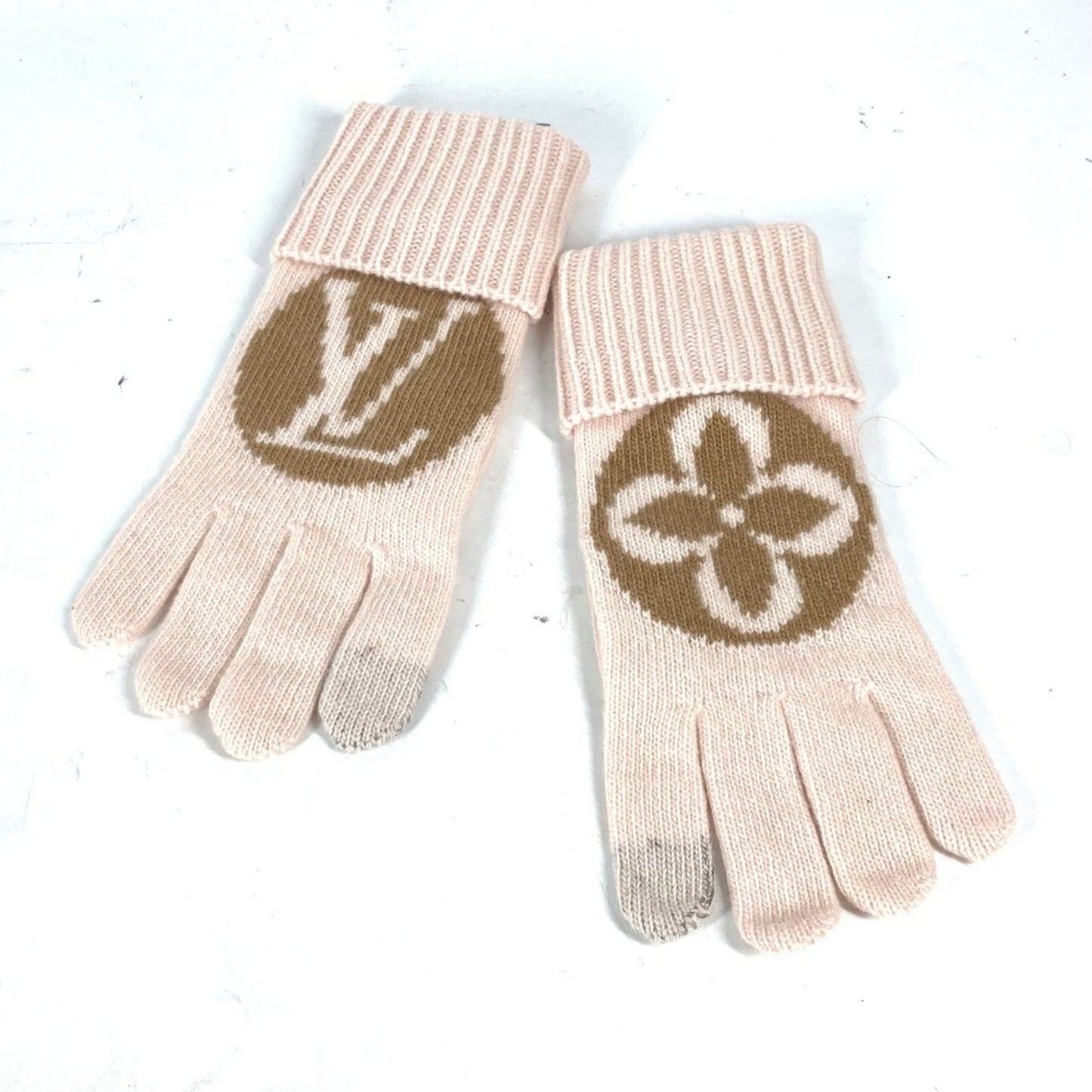 Louis Vuitton M79254 Flight Mode Glove Maille Lv Medallion Gloves Wool