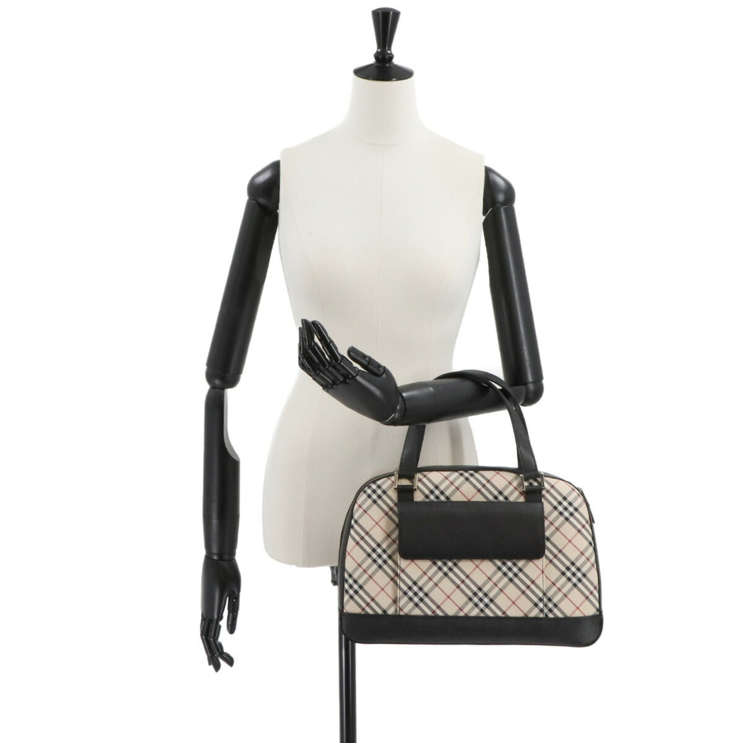 Burberry Nova Check Handbag In Canvas And Leather