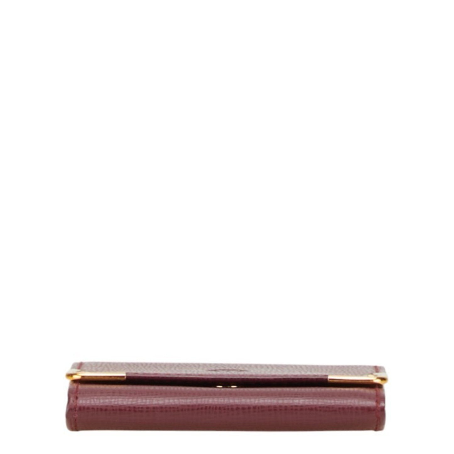 Cartier Must Line Wallet/Coin Case Wine Red Bordeaux Leather