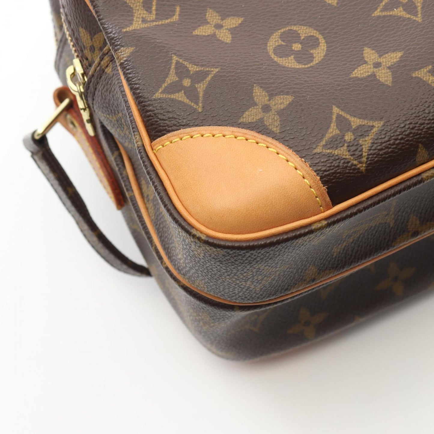 Louis Vuitton Nile Shoulder Bag Coated Canvas Leather Monogram