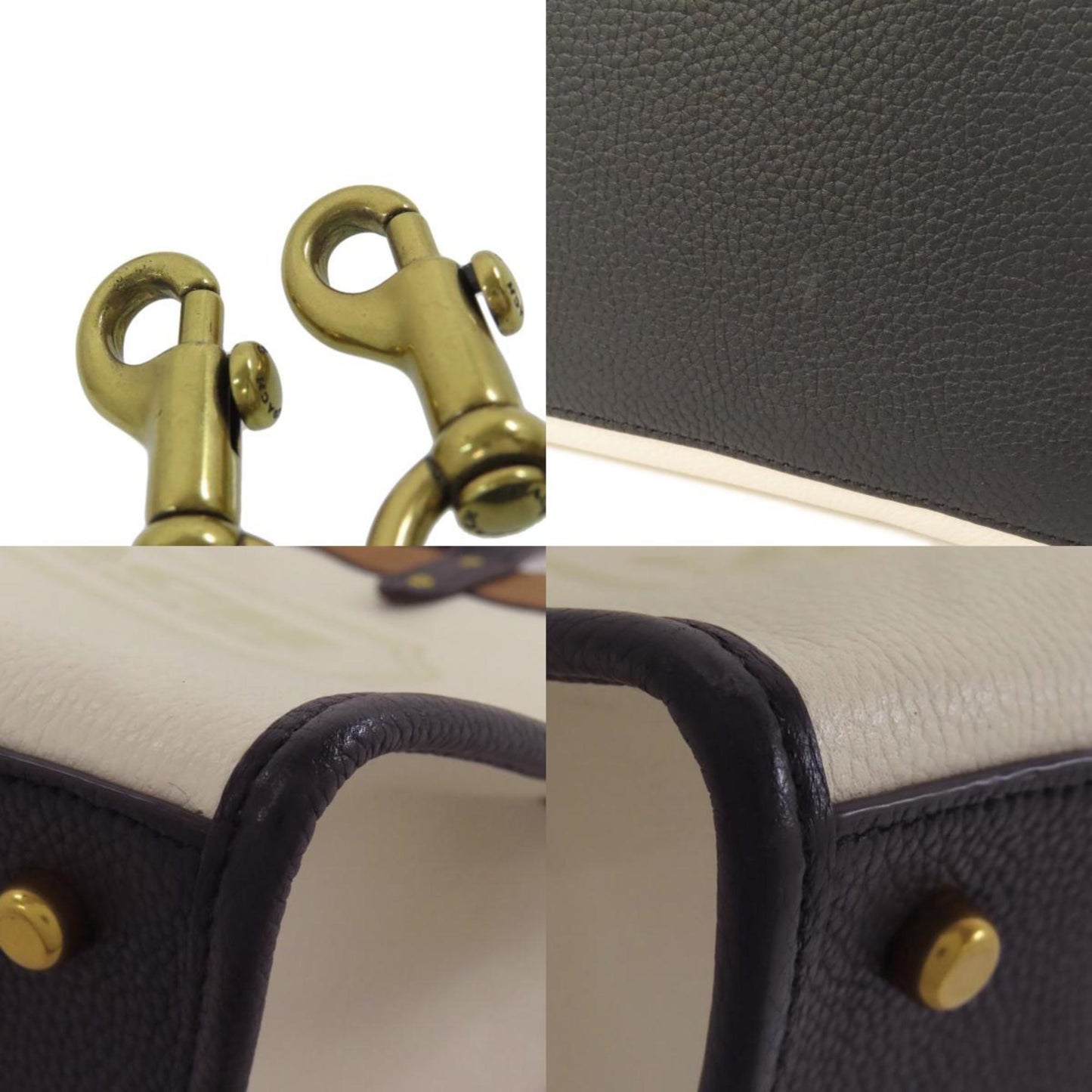 Coach C0777 Field Colorblock Handbag Leather