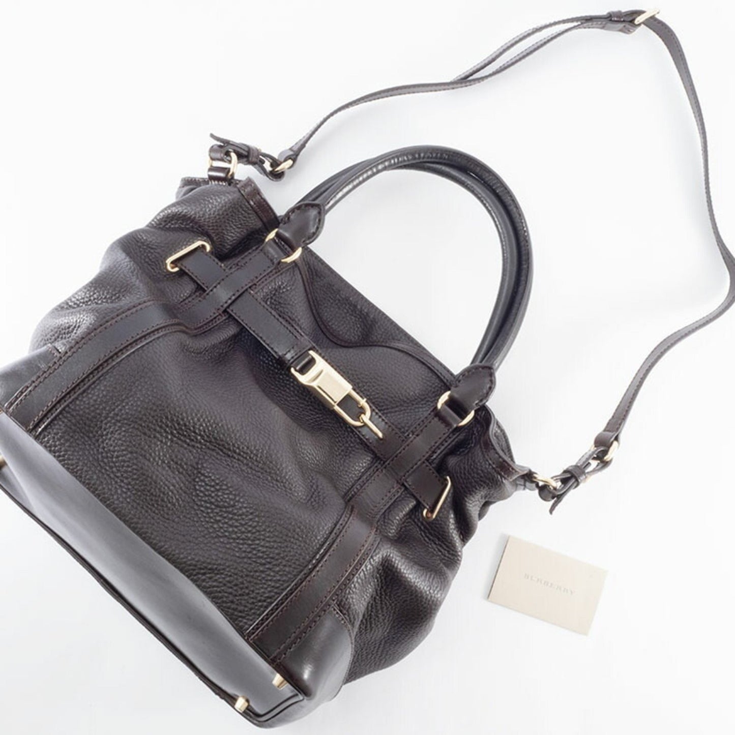 Burberry Leather Handbag 3801215 Brown