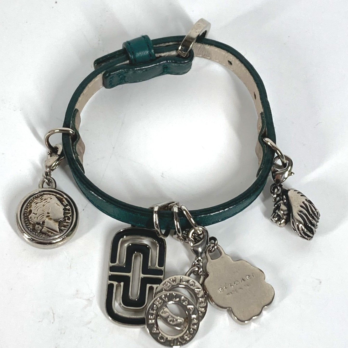 Bvlgari Bvlgari Bvlgari Logo Bangle Accessories Bracelet Green