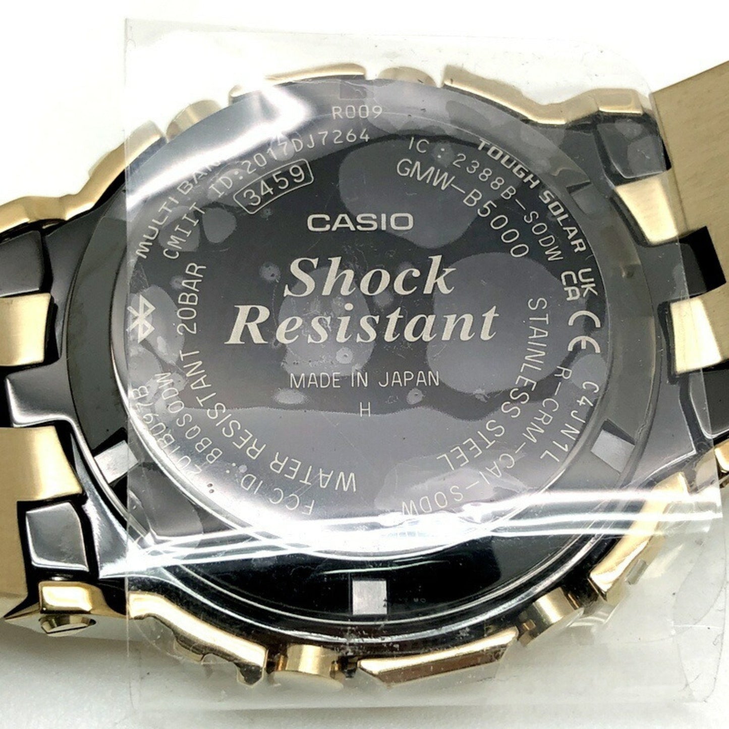 G-Shock Casio Watch Gmw-B5000Gd-9 Full Metal Gold Radio Solar Bluetooth Mobile Link Led Backlight