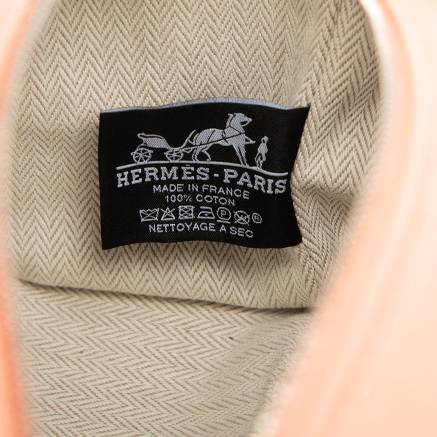 Herms Bride Brag Pm Handbag Pouch In Guava Pink With Silver Hardware And Canvas