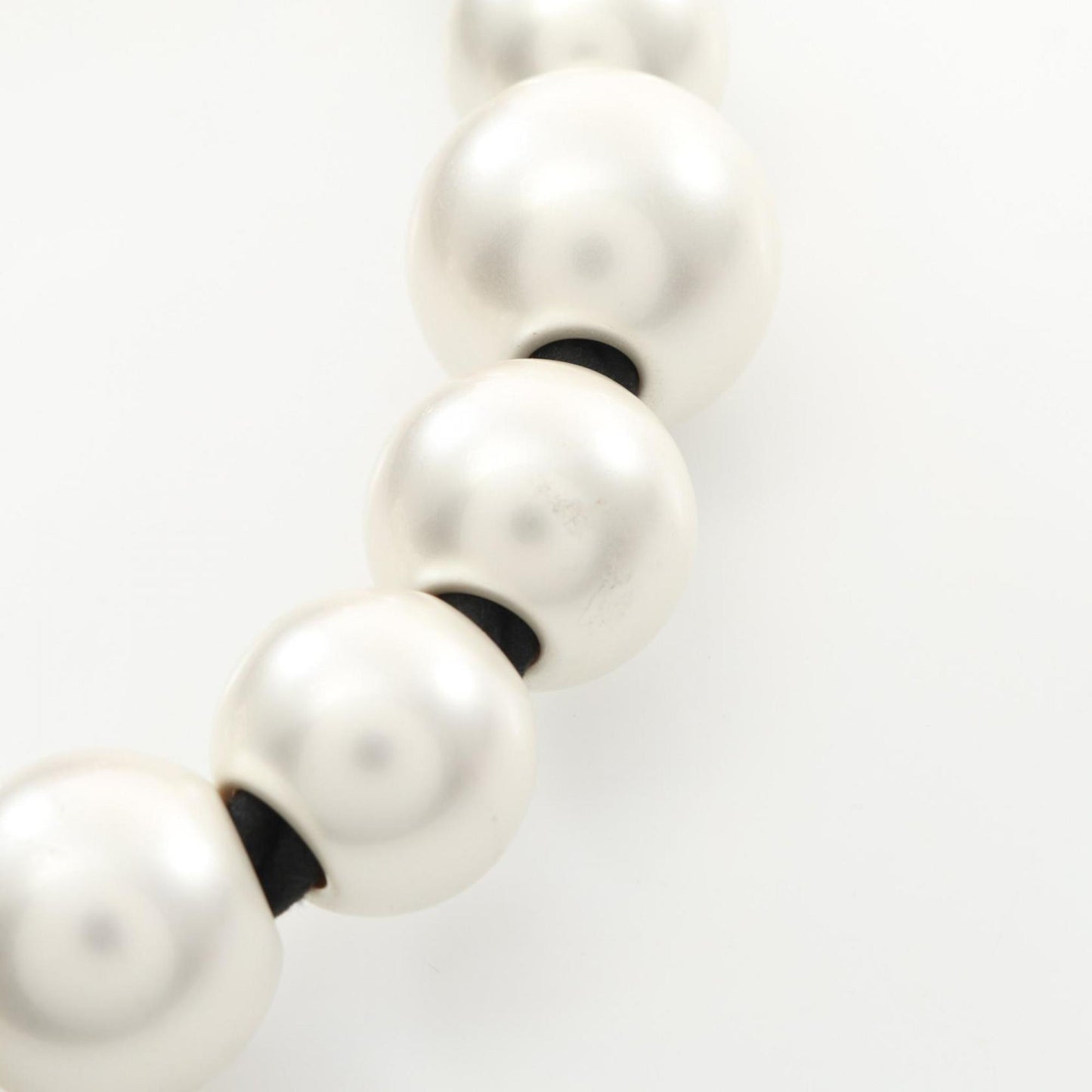 Chanel Coco Mark Faux Pearl Shoulder Bag Fabric