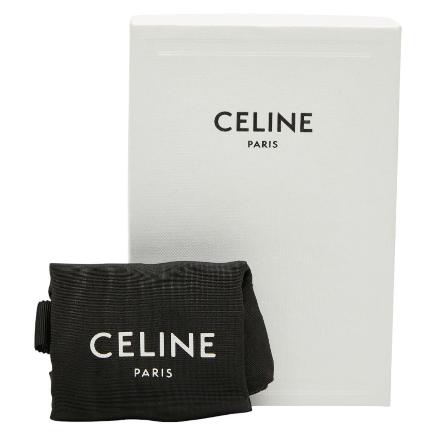 Celine Small Trifold Wallet 16 Cze Black Calfskin