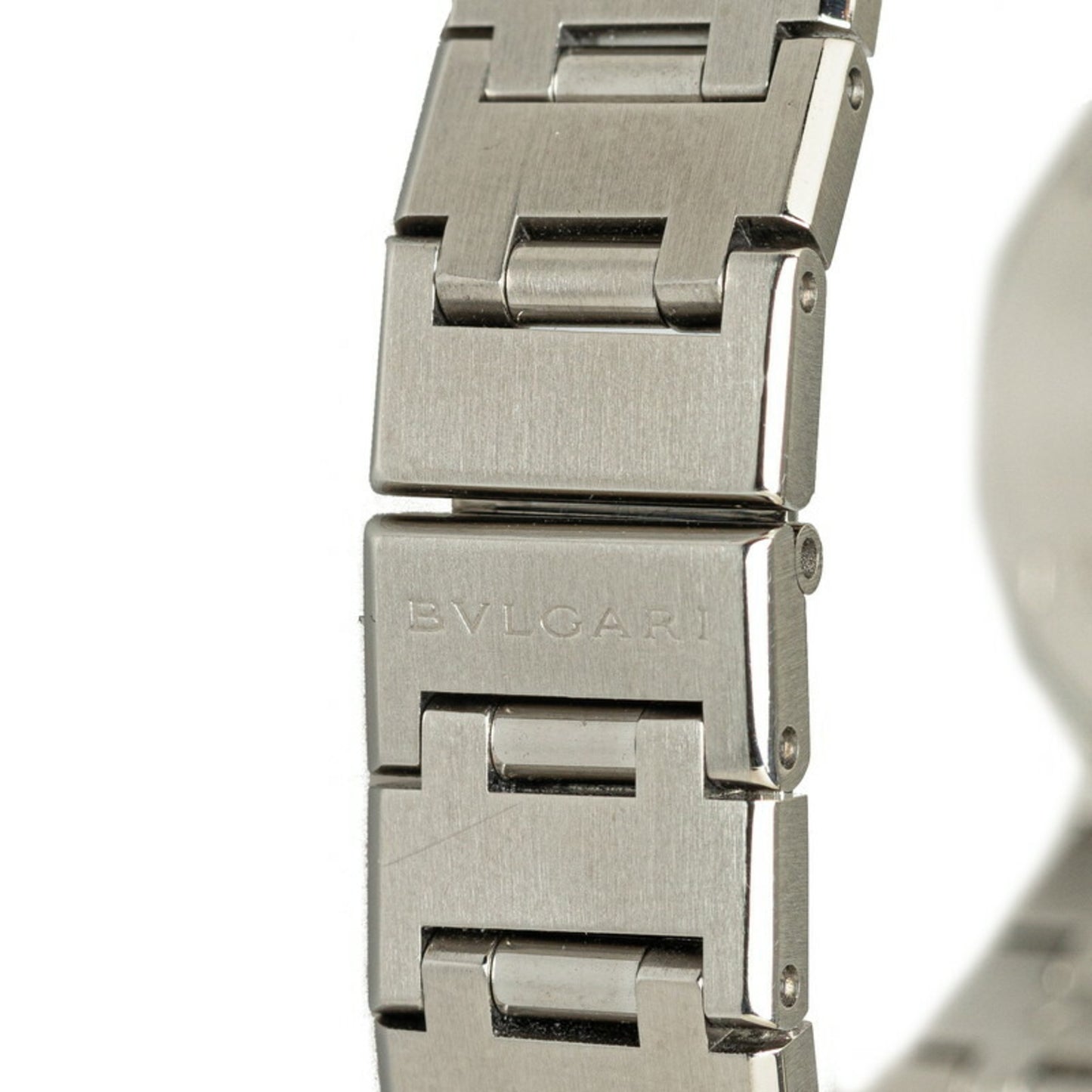 Bvlgari Watch Bb23Ss Quartz Black Dial Stainless Steel